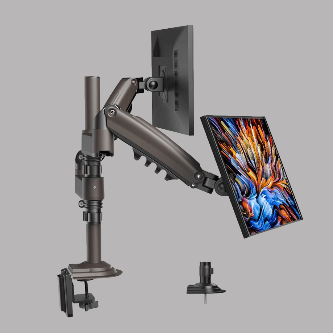 HUANUO Elevation Dual Monitor Arm - Black