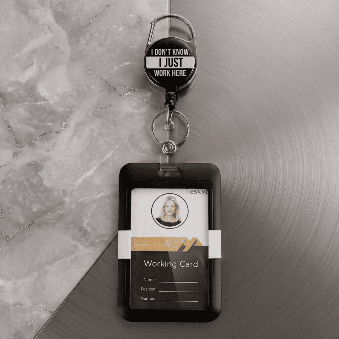 Novelty Retractable ID Card Badge Holder