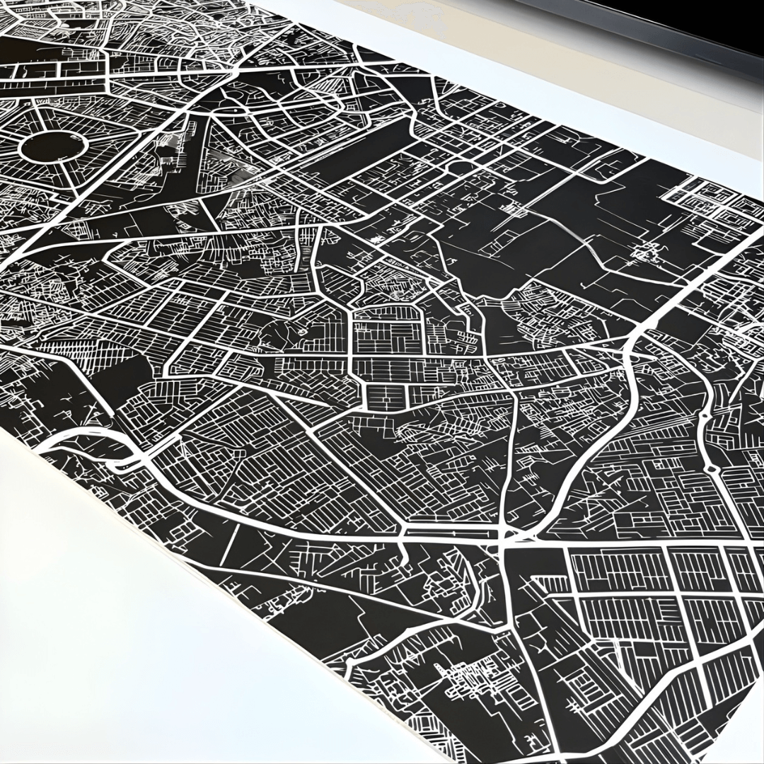 Printed Leather Desk Mat - Lahore