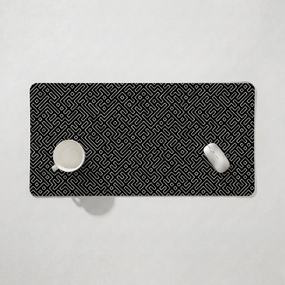 Printed Leather Desk Mat - Puzzle