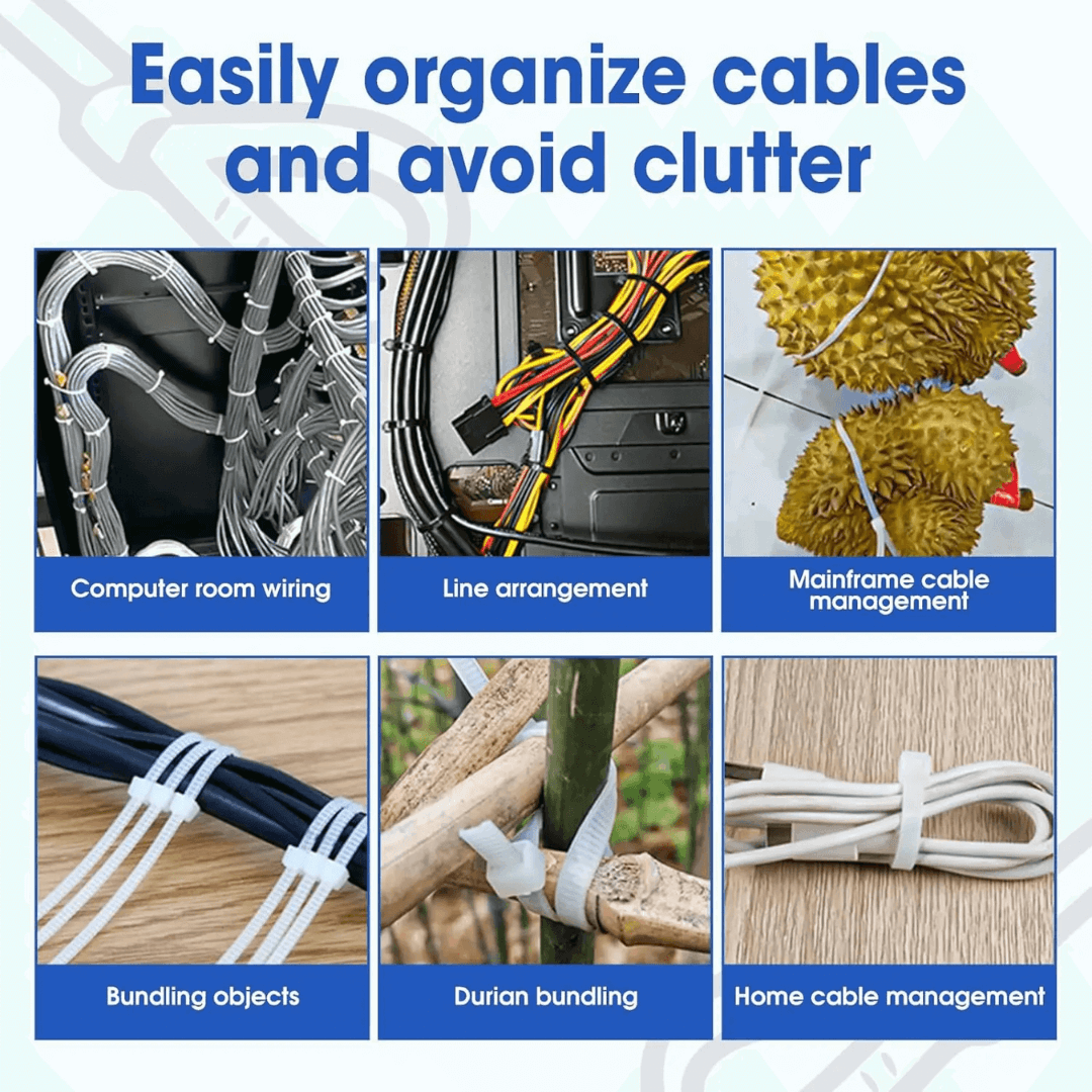 Self-Locking Nylon Zip Ties Cable
