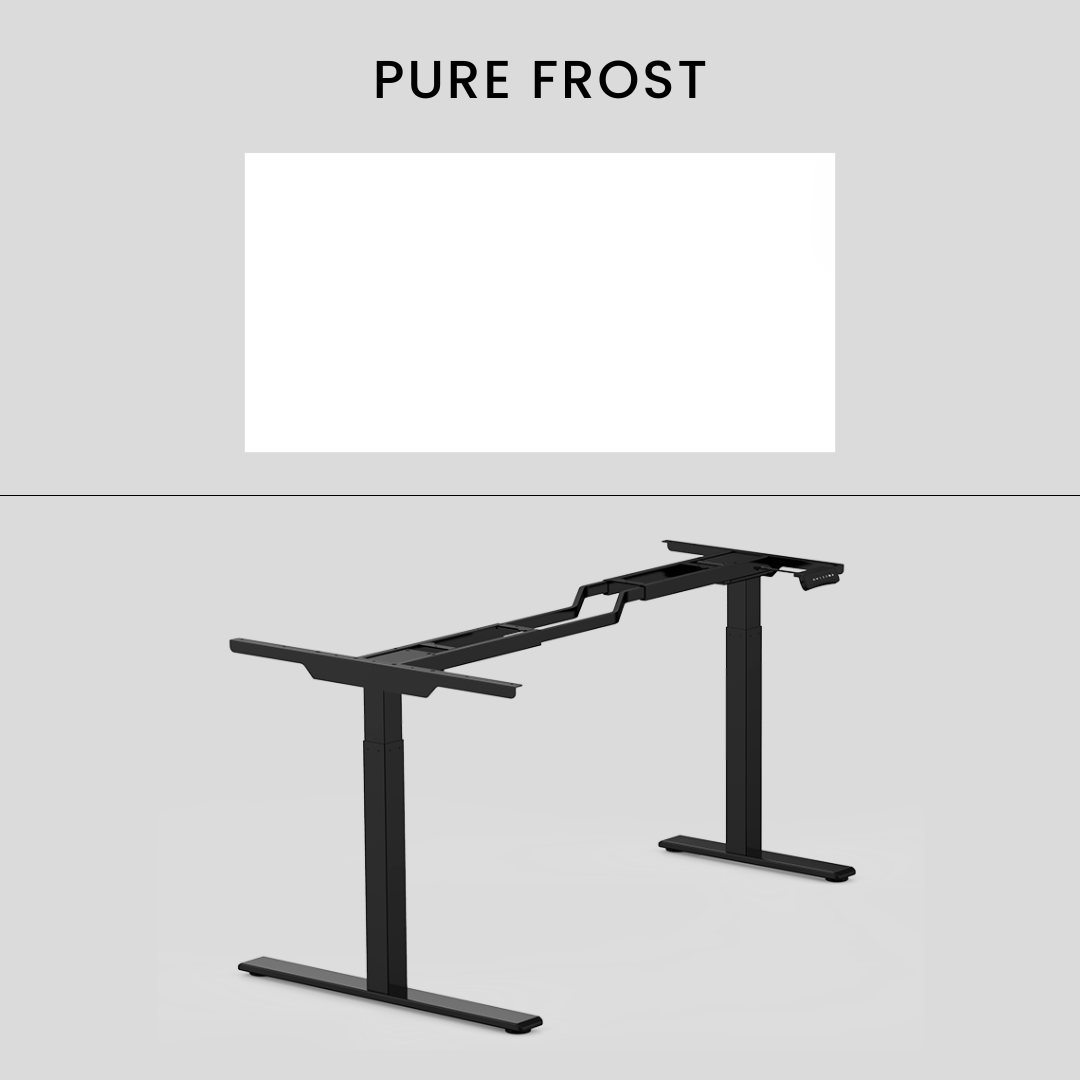 FlexiSpot E1L - Dual Motor L‑Shaped Standing Desk With Black Frame