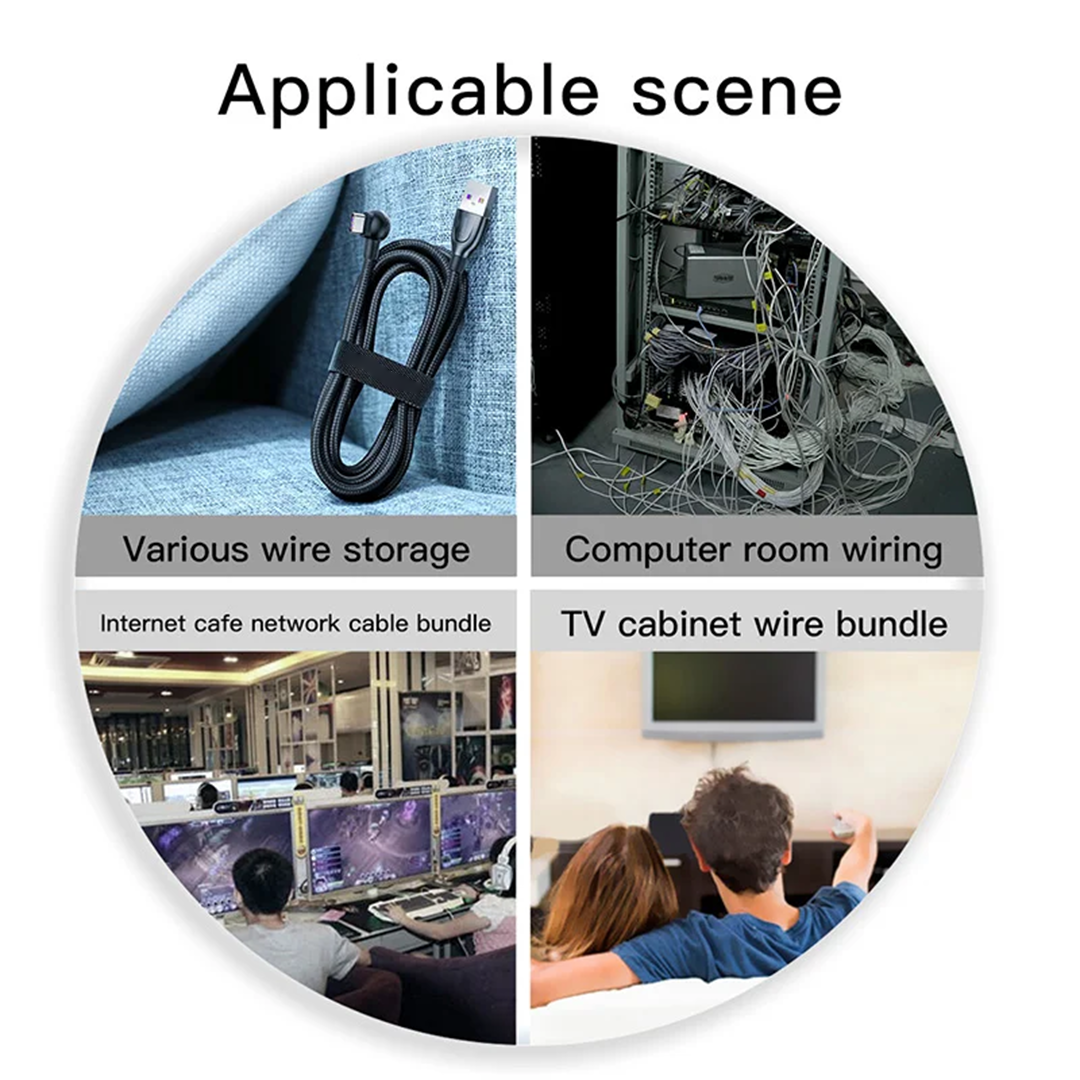 Reusable Neoprene Velcro Cable Tie Roll