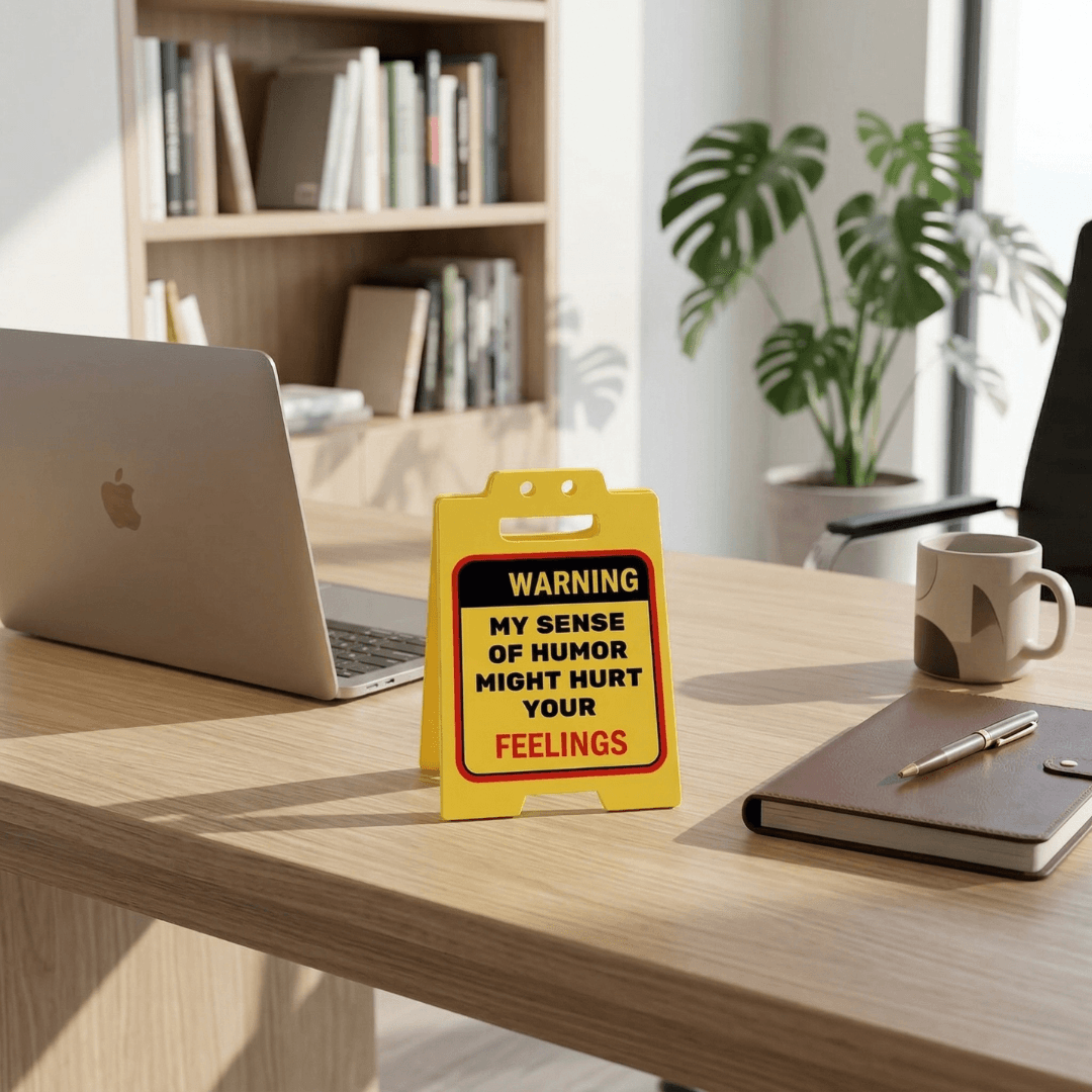 Funny Caution Desk Signs
