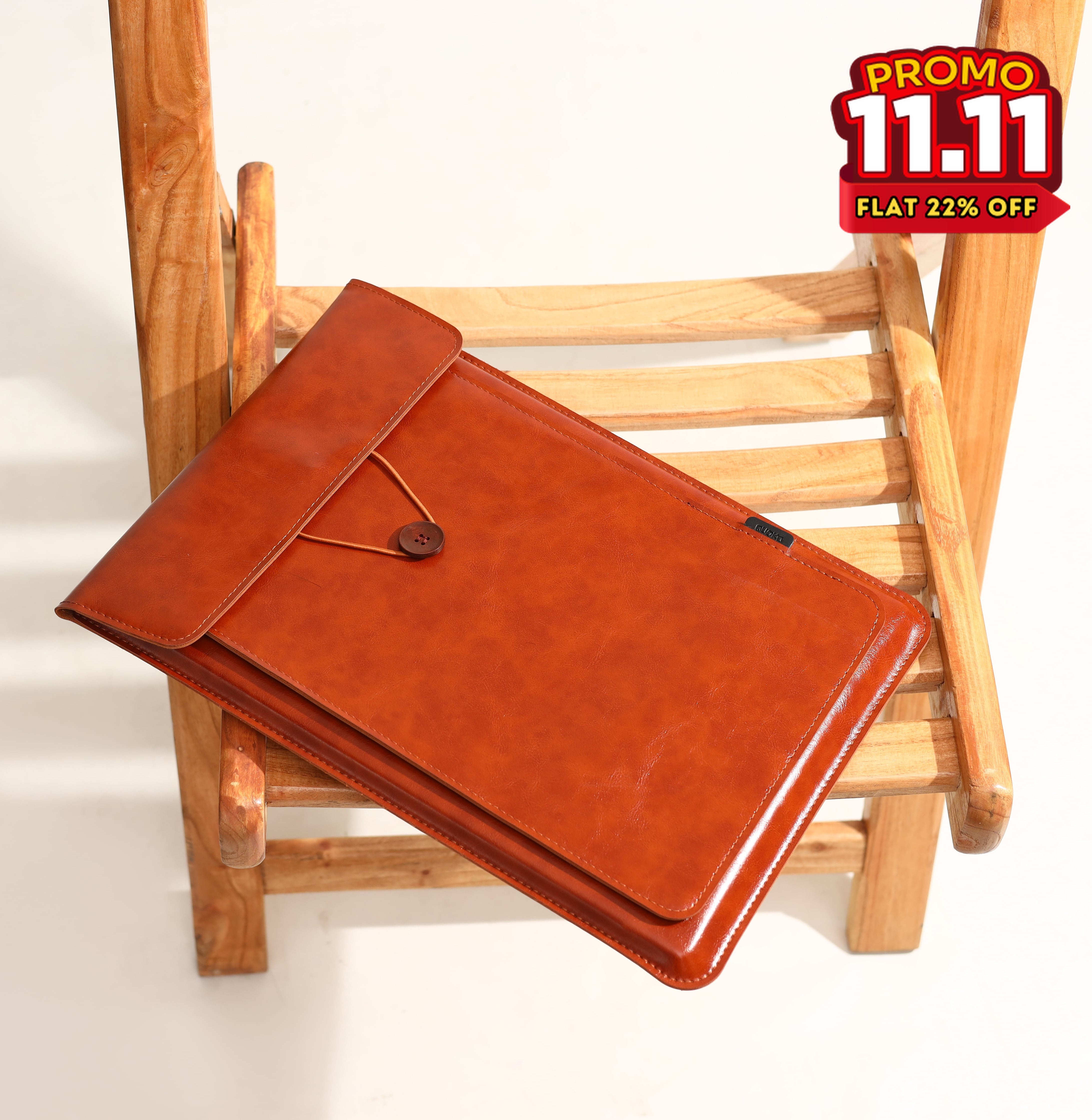 Modern Faux Leather Laptop Sleeve-DIVERSITY