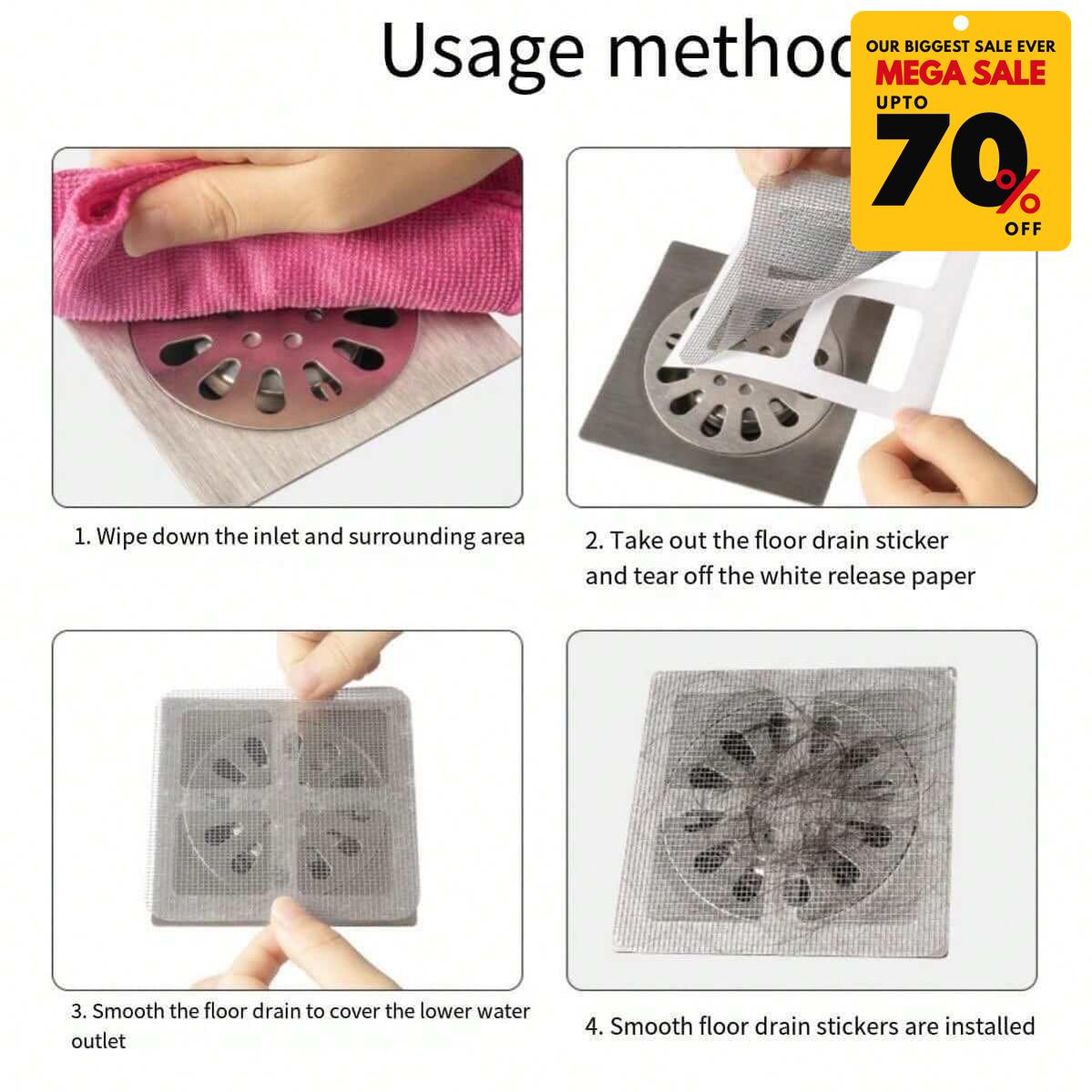 Disposable Floor Drain Stickers-DIVERSITY