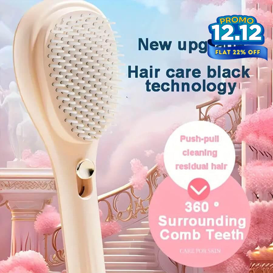 Retractable Self Cleaning Hair Brush-DIVERSITY