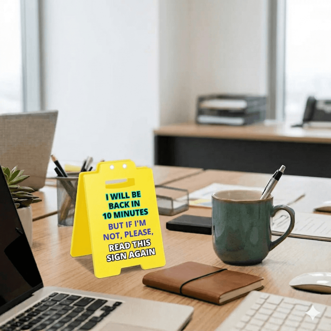 Funny Caution Desk Signs