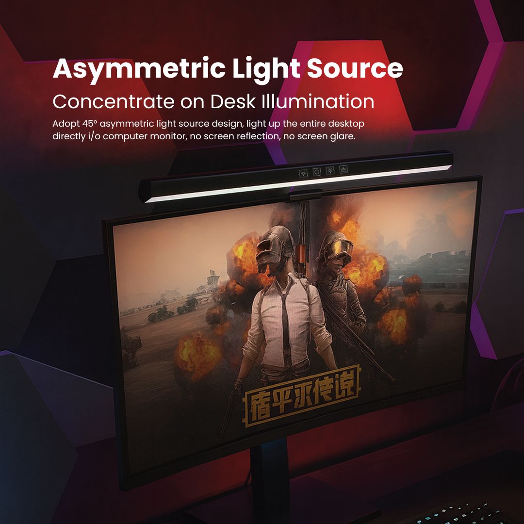 Monitor Light Bar with RGB Back Light