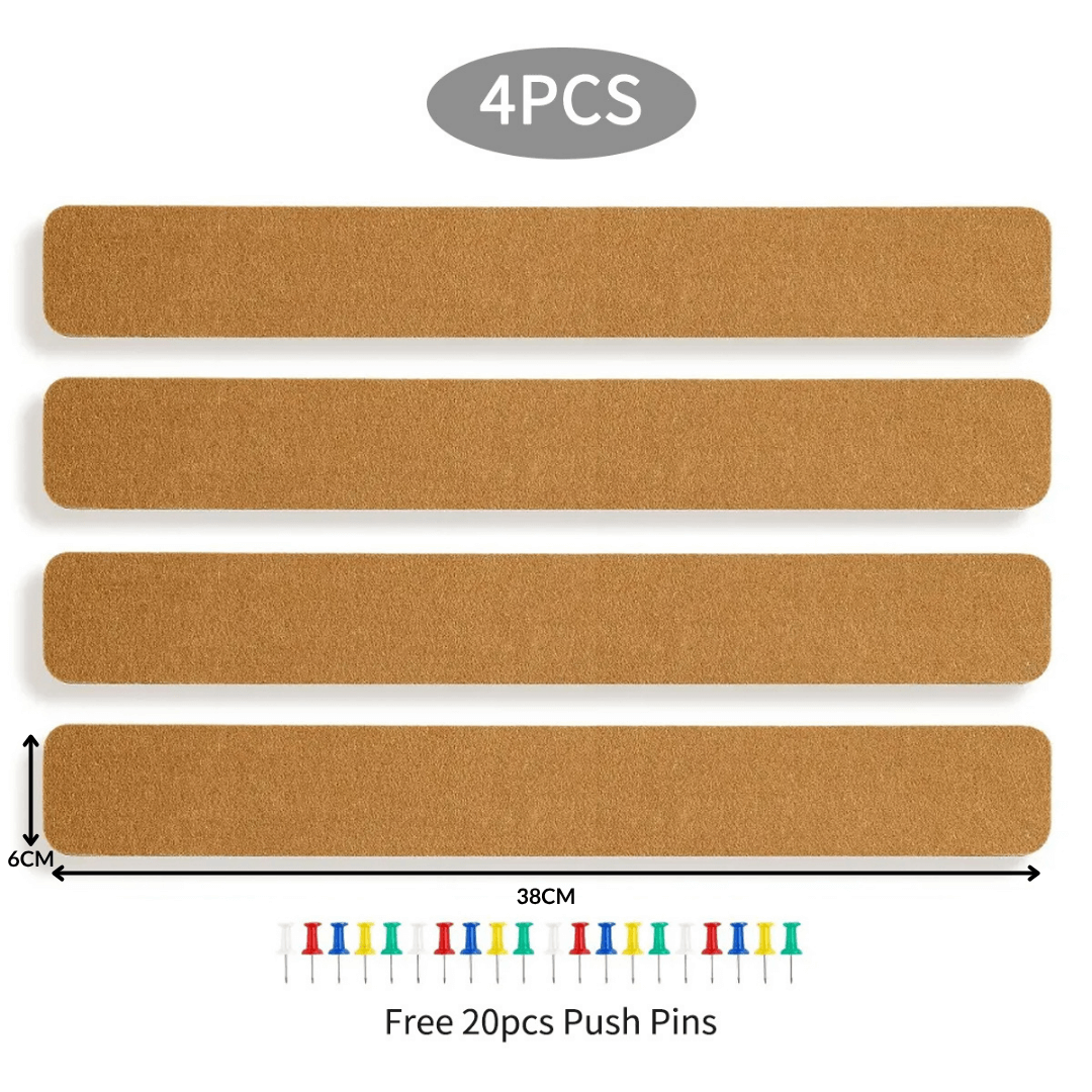 Self-Adhesive Long Cork Board Strips
