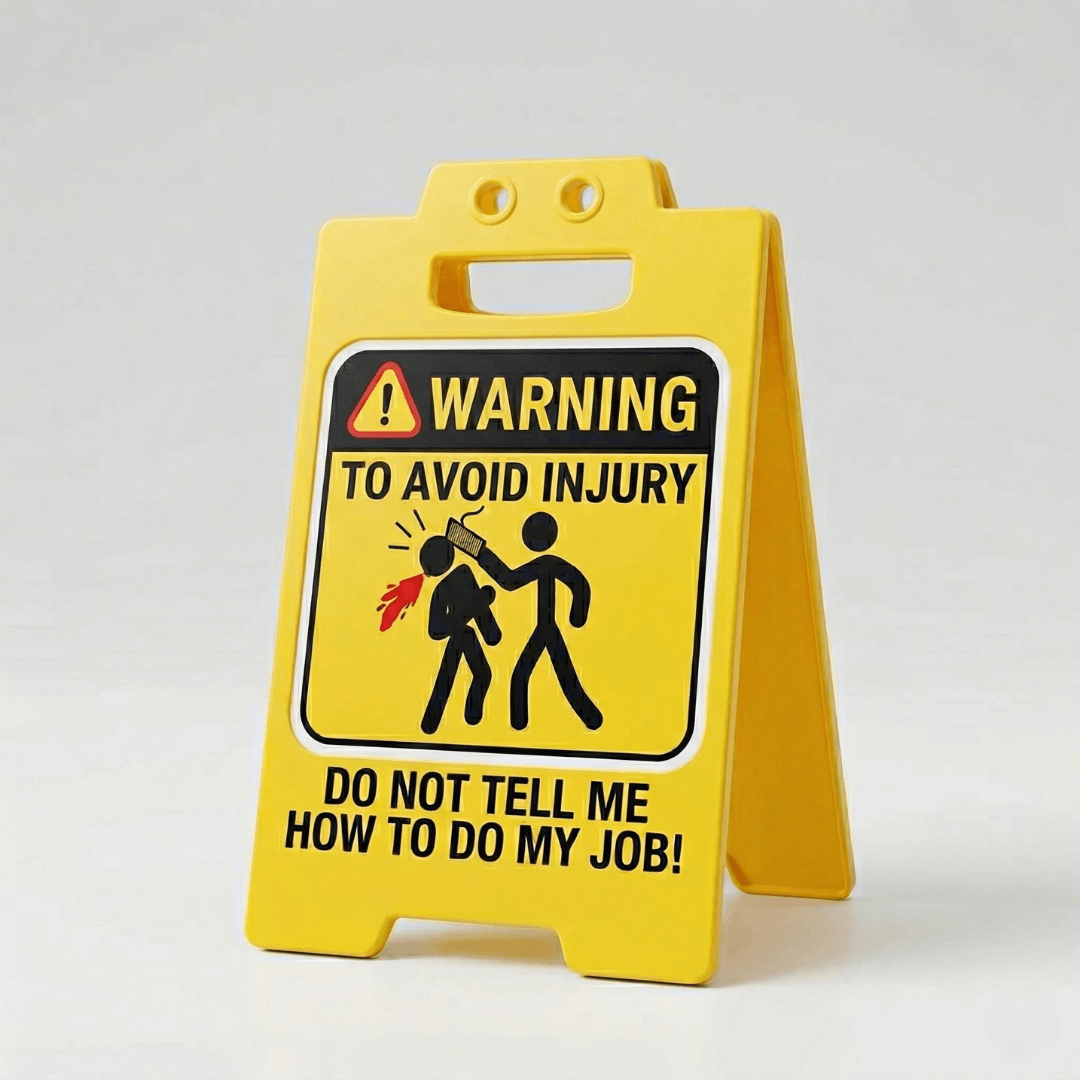 Funny Caution Desk Signs