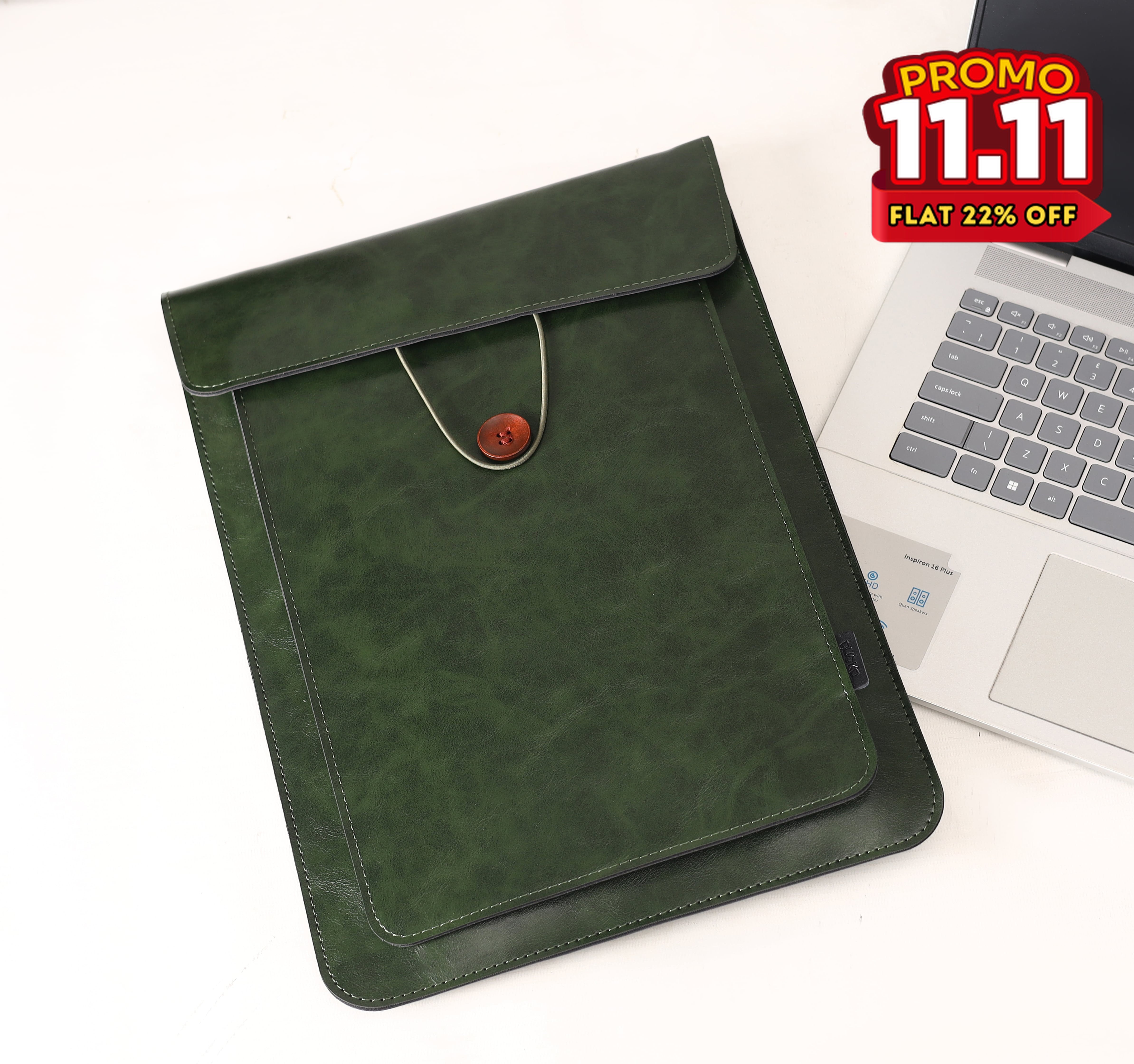 Modern Faux Leather Laptop Sleeve-DIVERSITY