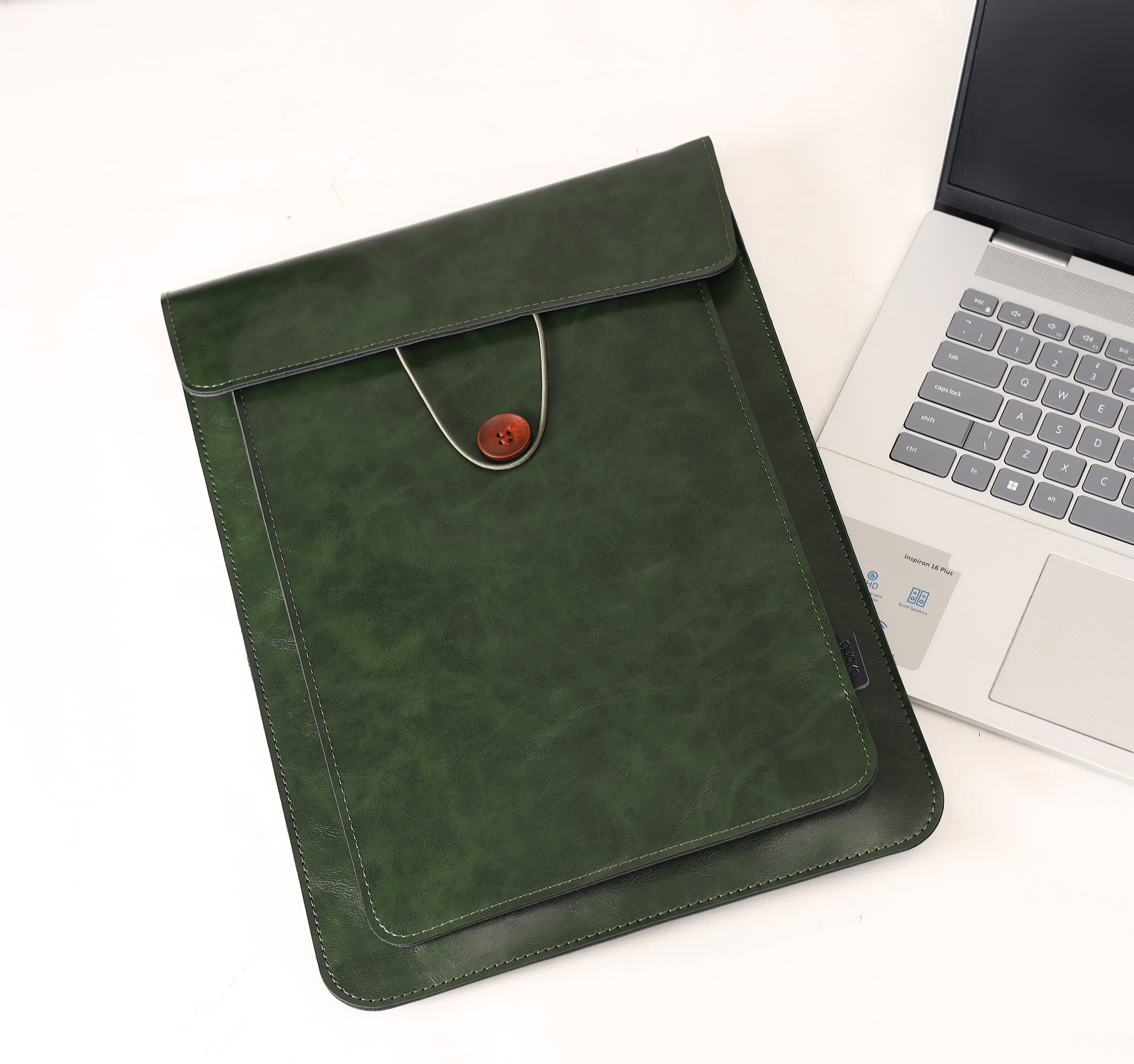 Modern Faux Leather Laptop Sleeve