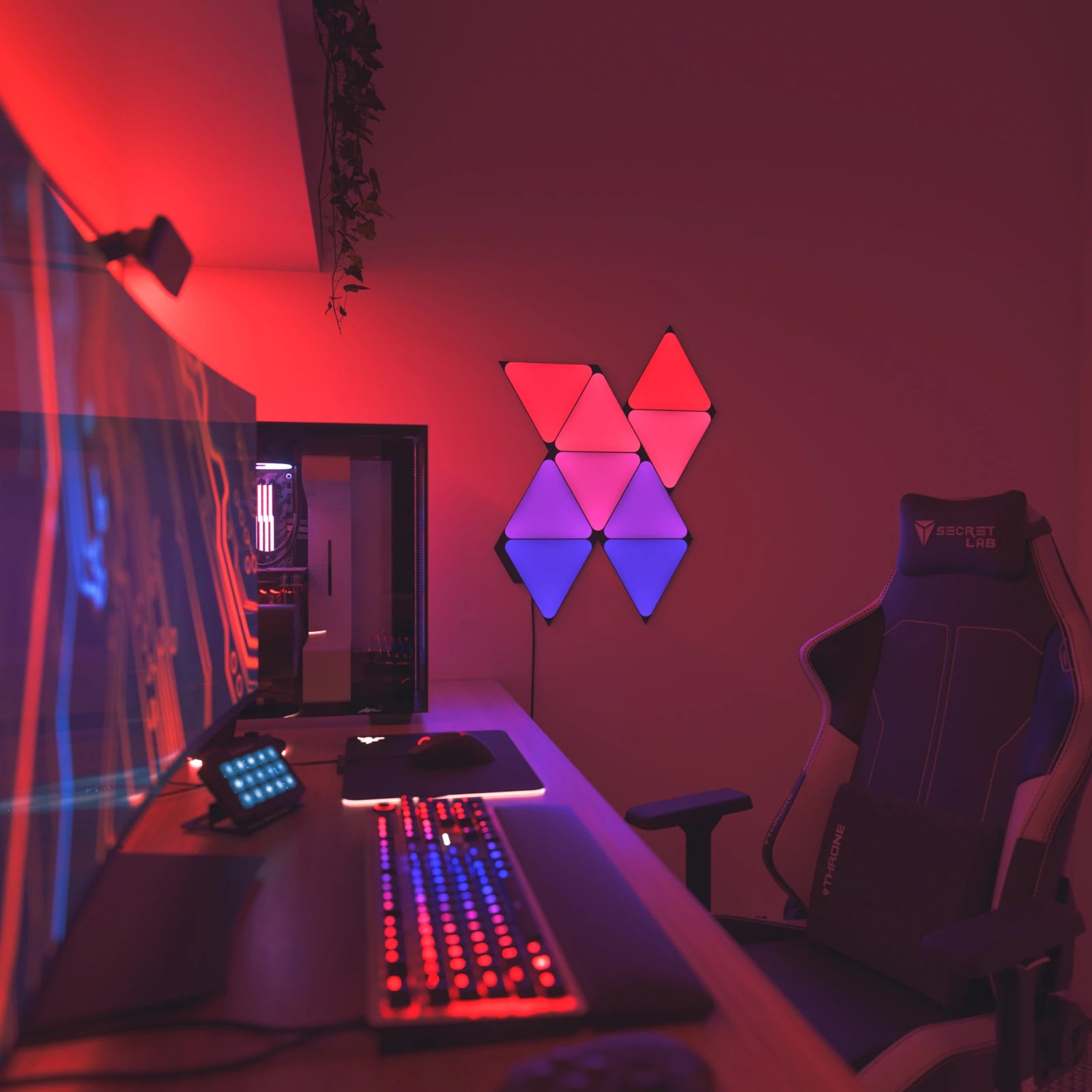 Nanoleaf Shapes Ultra Black Triangle Light Panels Smarter Kit