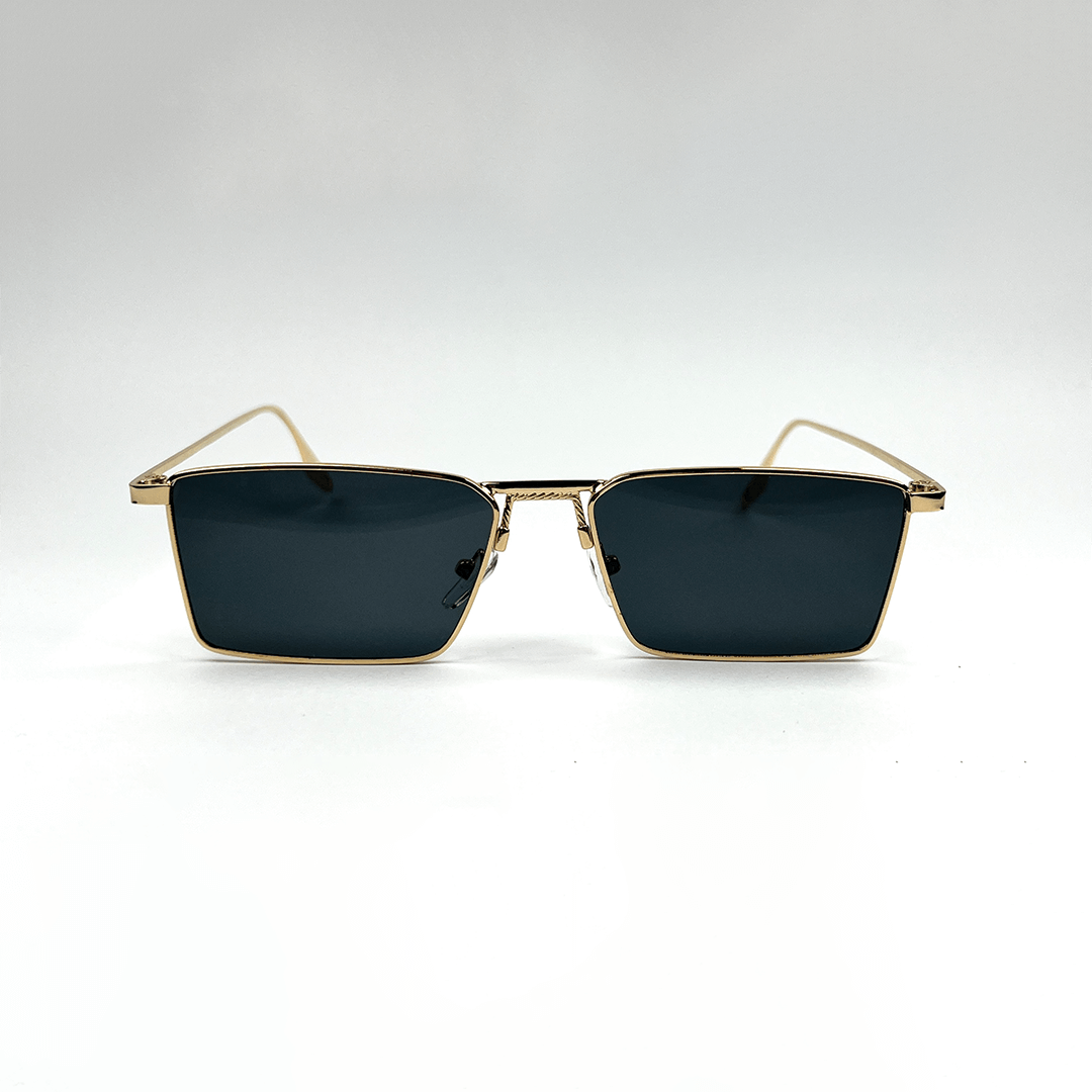 NEXUS Rectangular Sunglasses - Gold Black