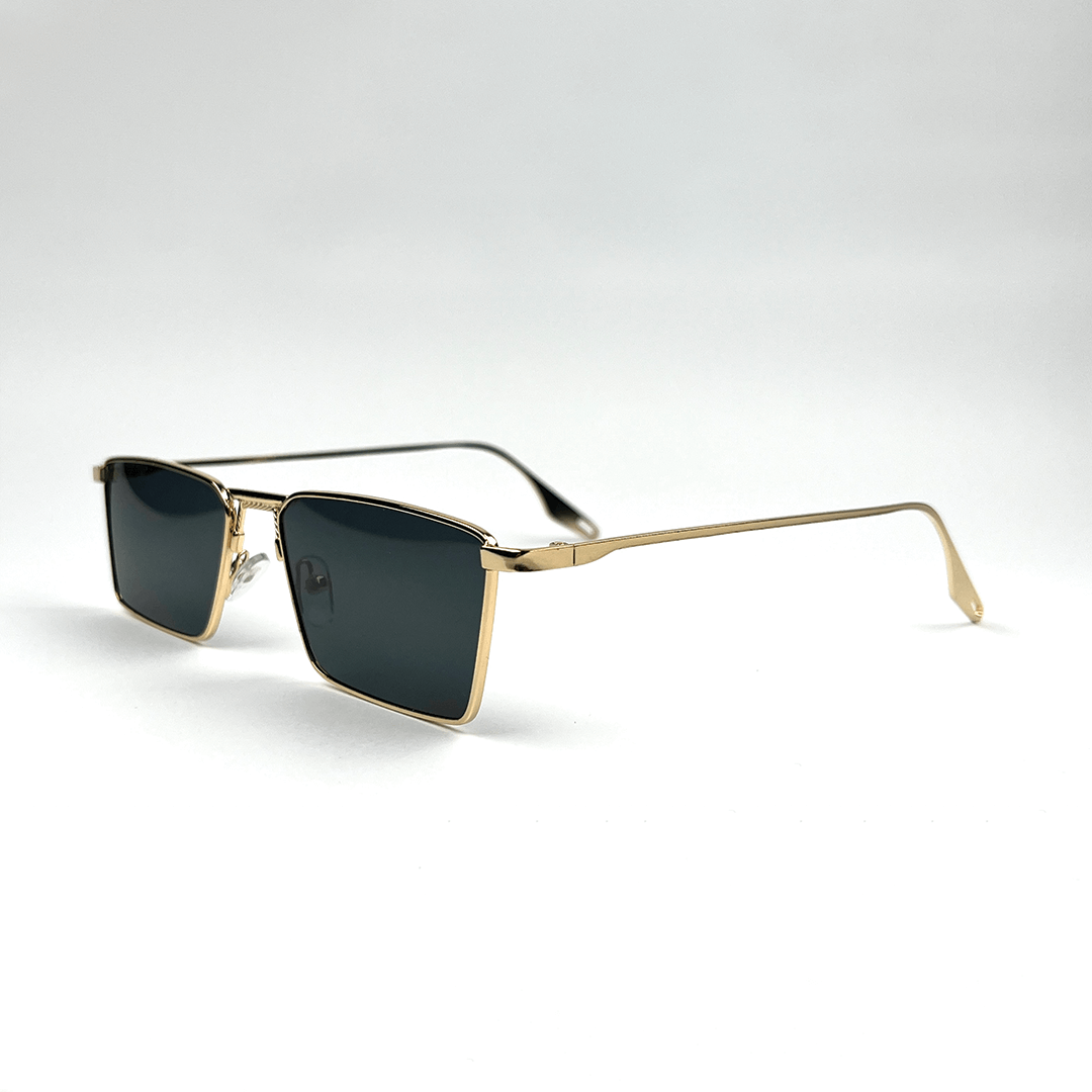 NEXUS Rectangular Sunglasses - Gold Black