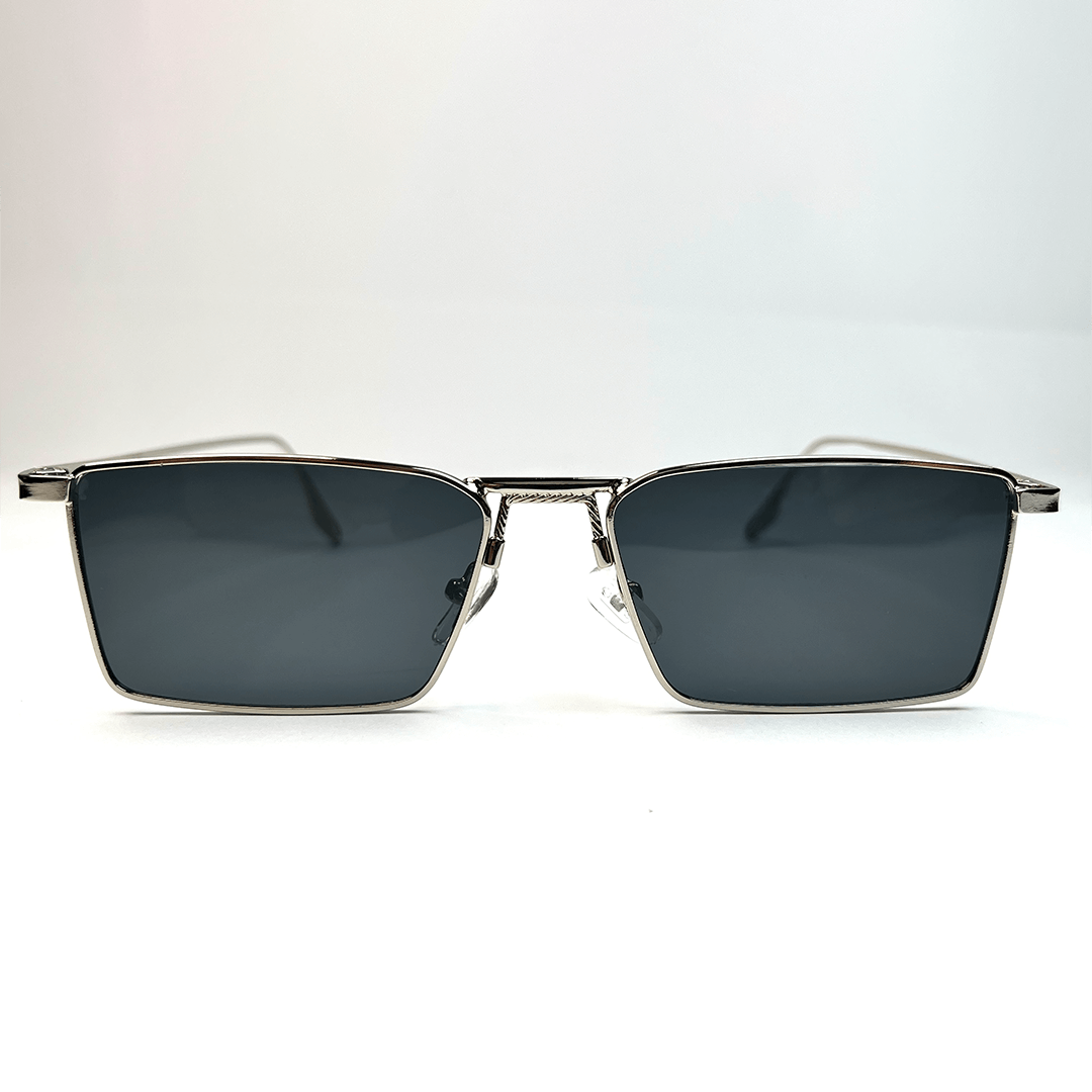 NEXUS Rectangular Sunglasses - Silver Black