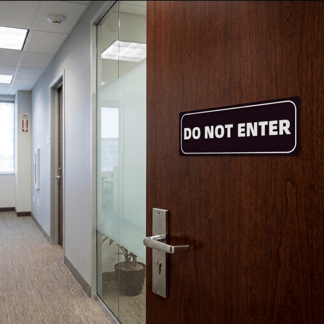 Office Door Sign Sticker