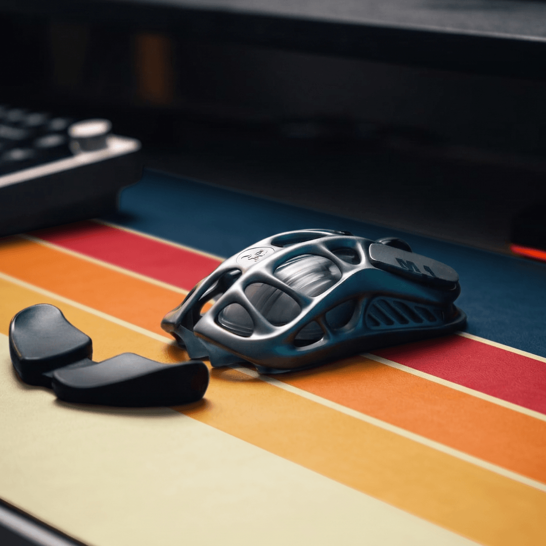 Printed Leather Desk Mat - Retro Horizon