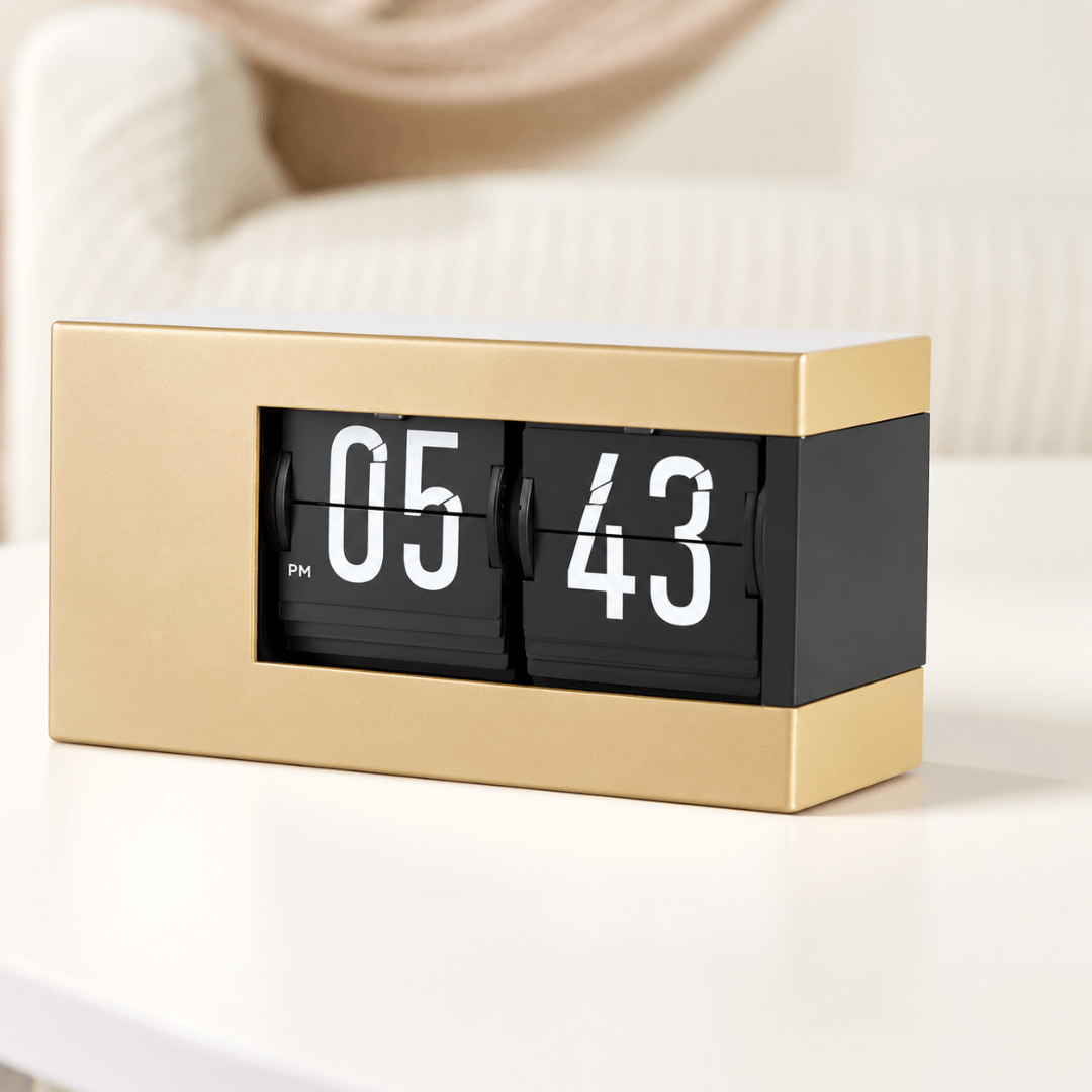 #Color_Light Brown - Clock & Calendar