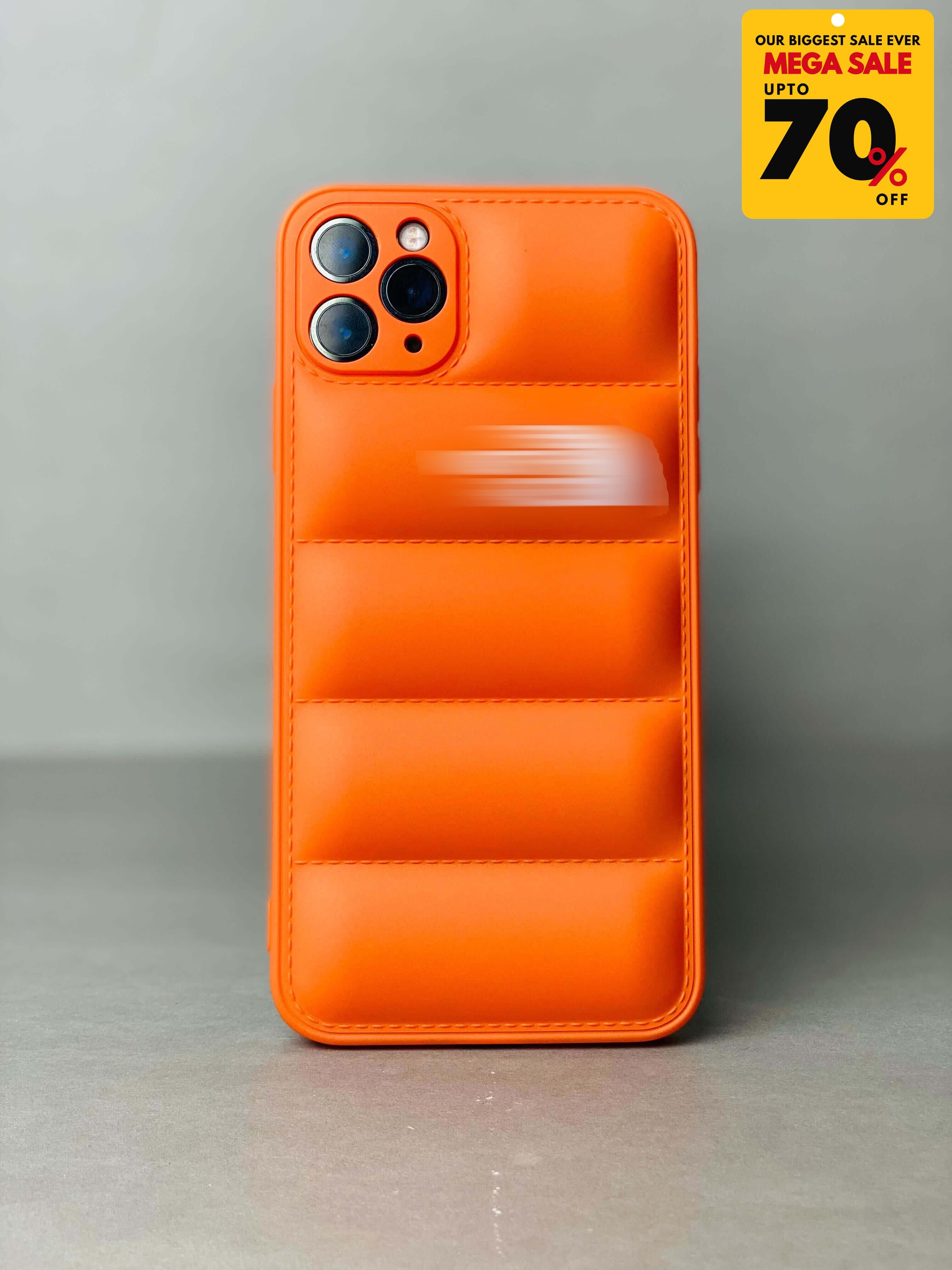 Puffer iPhone Cover - Orange