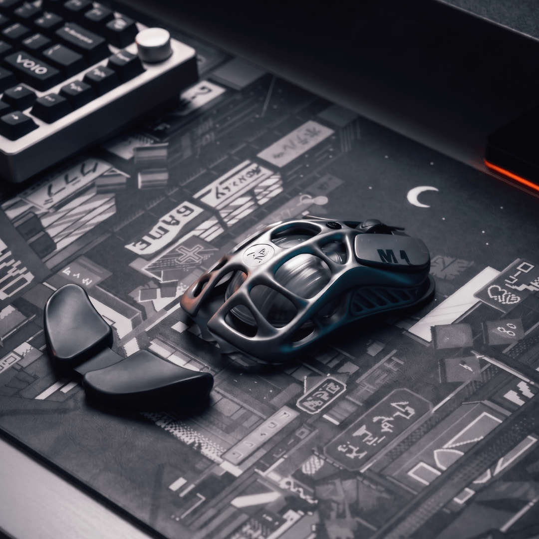 Printed Leather Desk Mat - Tokyo