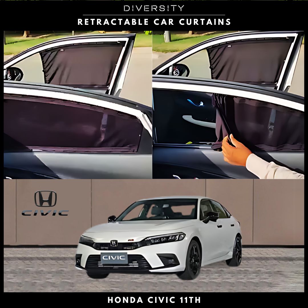 Custom Fit Curtains Car Sunshades Honda Civic 11th Gen (2022 - 2024)