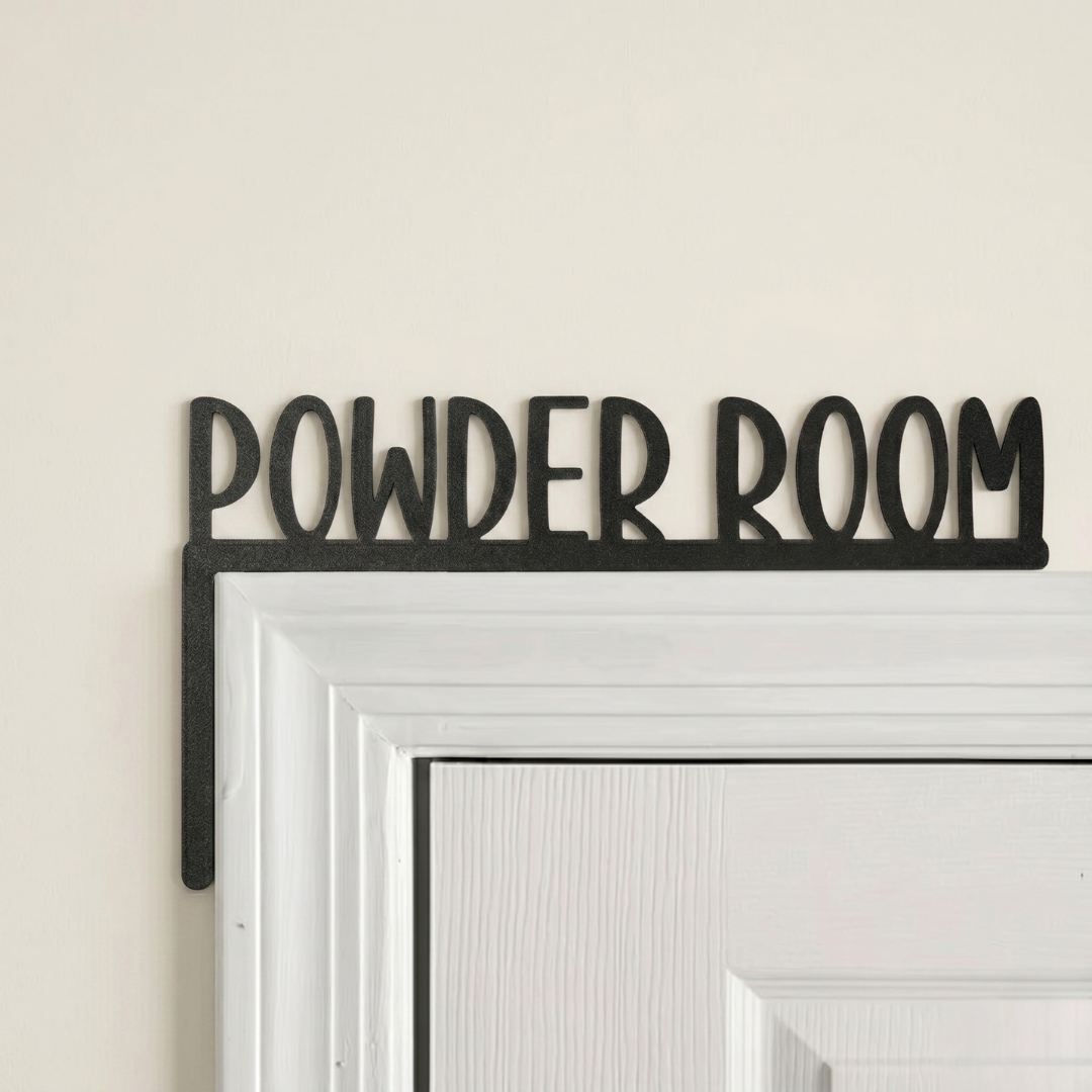 Wooden Door Topper Sign
