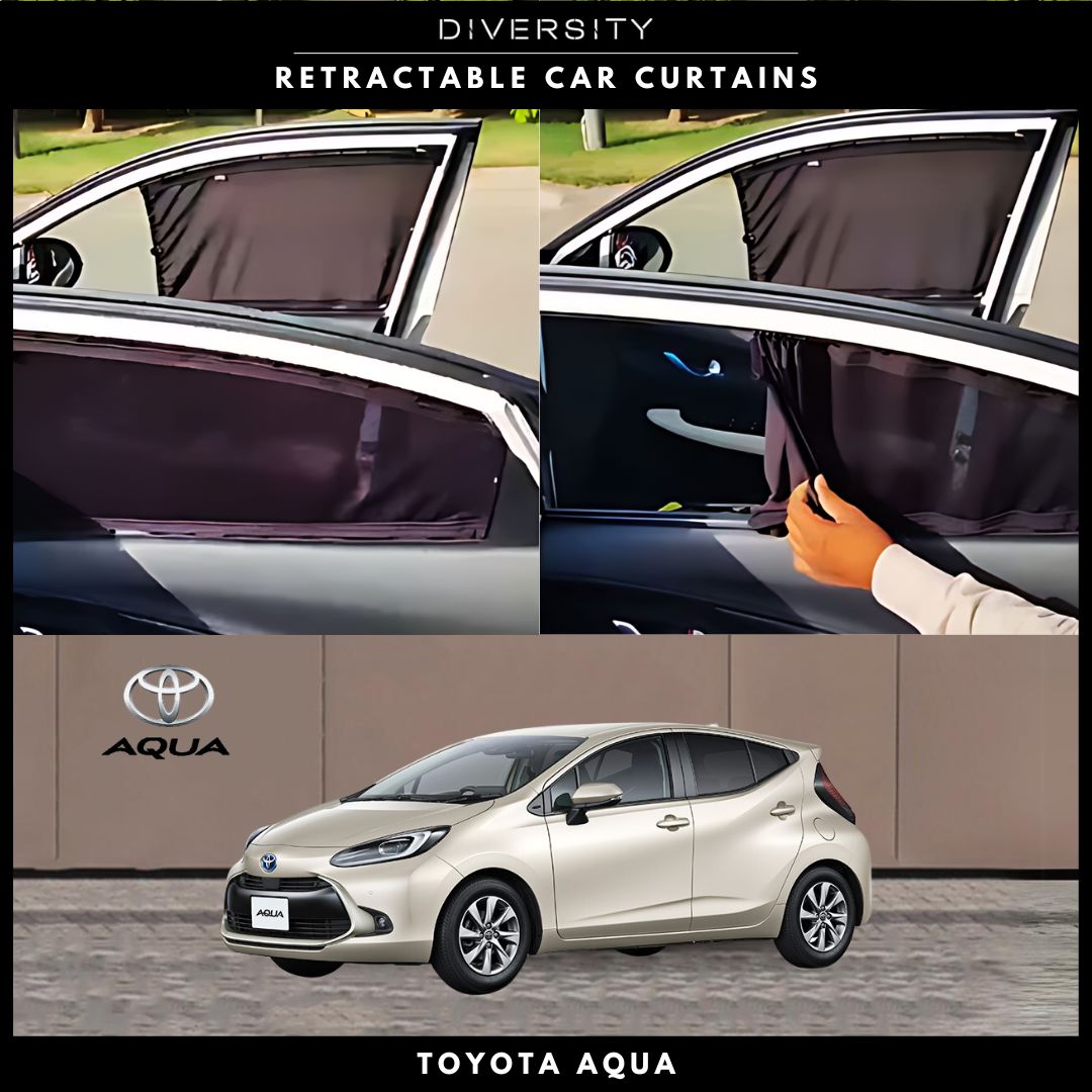 Custom Fit Curtains Car Sunshades Toyota Aqua / Prius C 1st Gen (2012 - 2021)