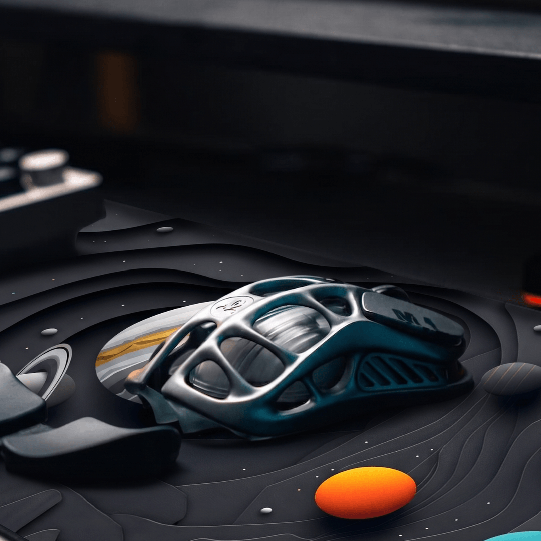 Printed Leather Desk Mat - Astro