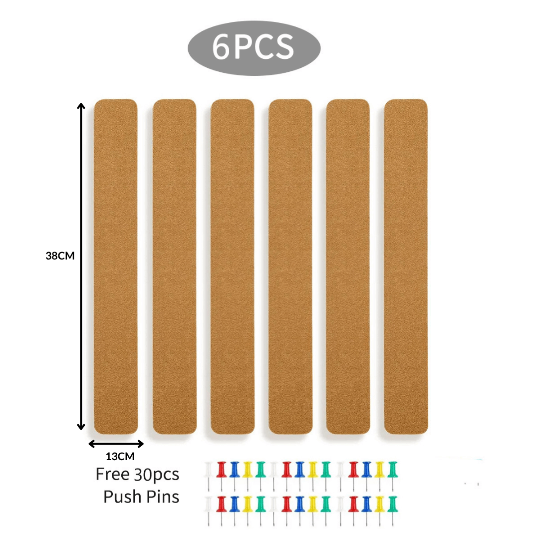 Self-Adhesive Long Cork Board Strips