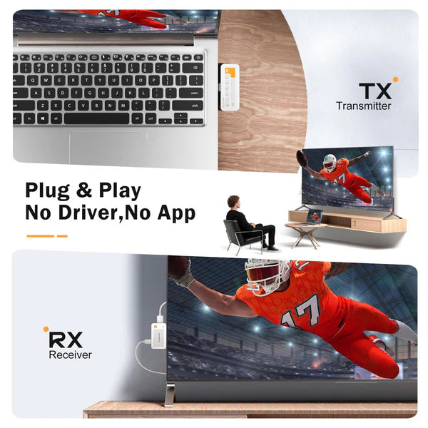 Lemorele Mini Wireless HDMI Transmitter