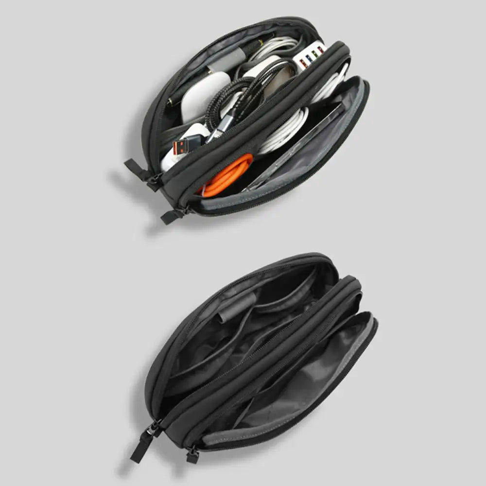 BANGE Tech Pouch Organizer Case - Silver