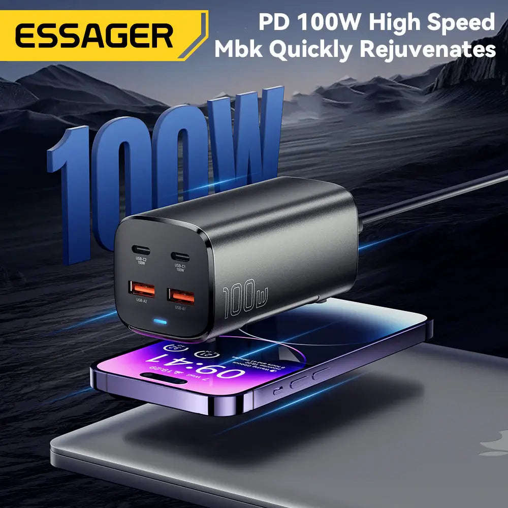 Essager 100W GaN Desktop Charger (2A & 2C)