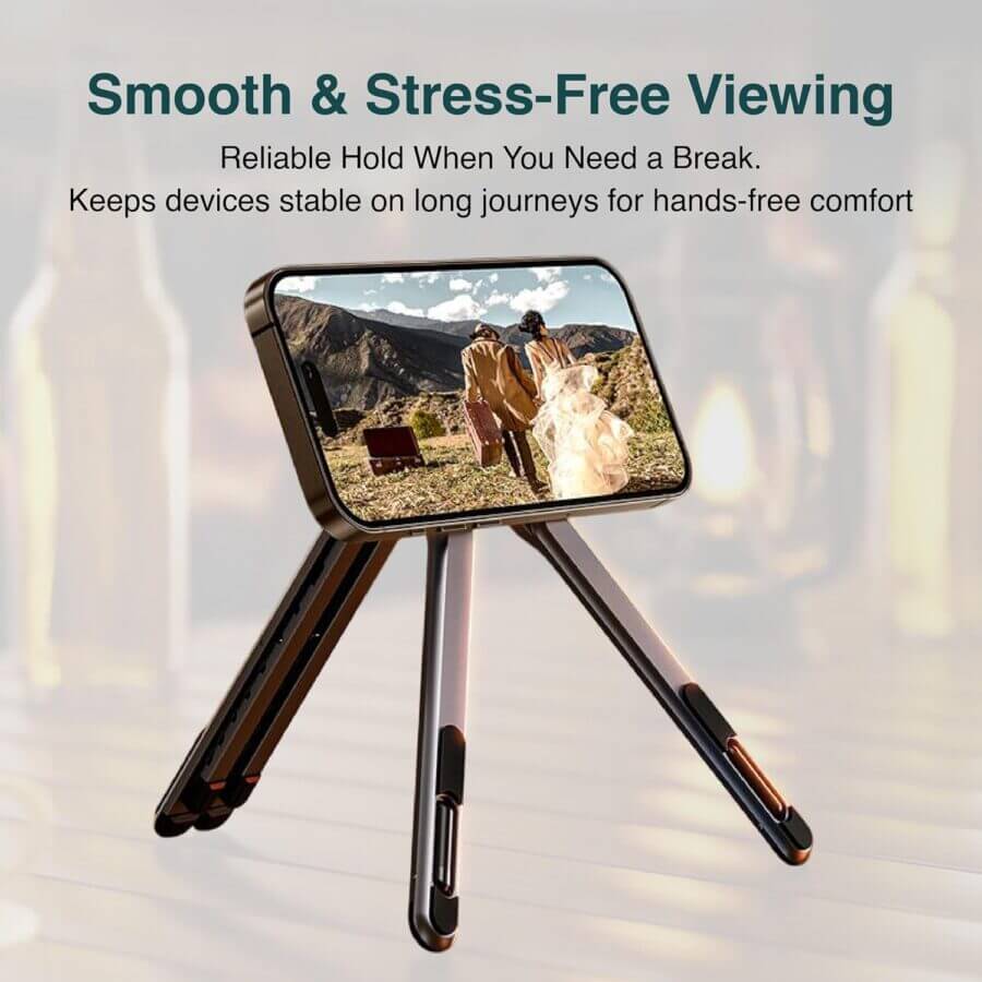 Multi-Functional Foldable Metal Phone Holder & Laptop Stand