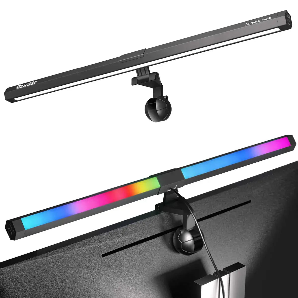 Quntis LED ScreenLinear RGB Dual Light Gaming Monitor Light Bar (19.7")