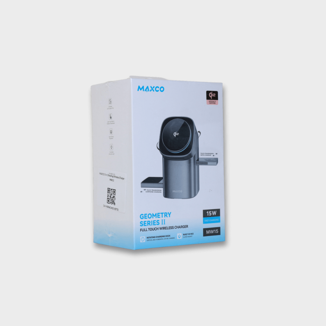MAXCO 3 in 1 Rotating Wireless Charger - MW15