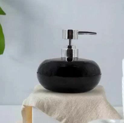 Round Ceramic Soap Dispenser