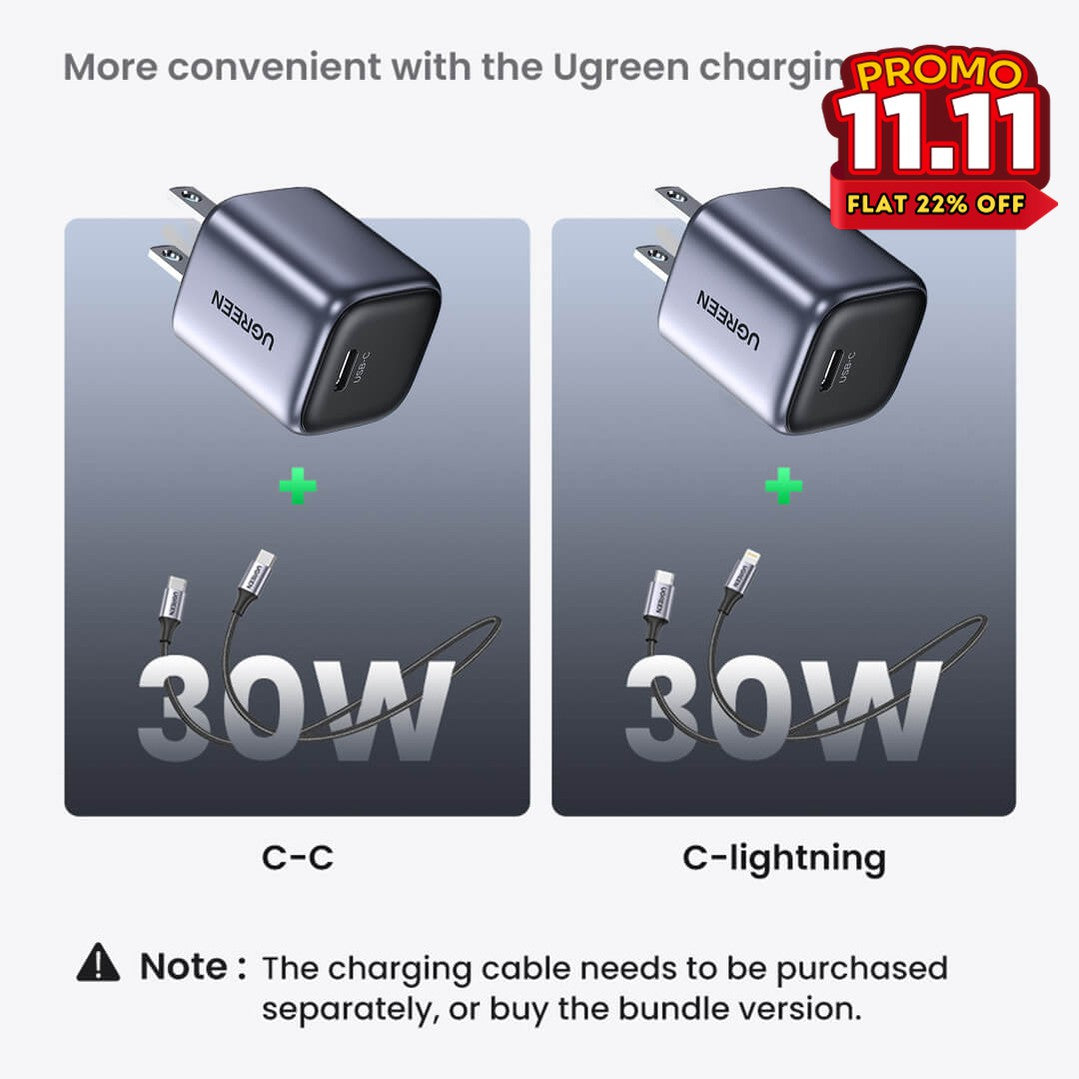 UGREEN 30W TYPE-C Fast Charger-DIVERSITY