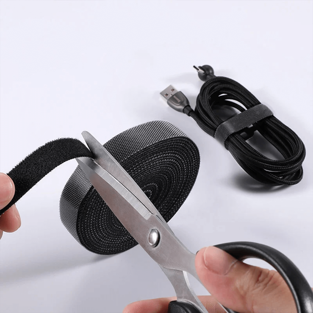 Reusable Neoprene Velcro Cable Tie Roll