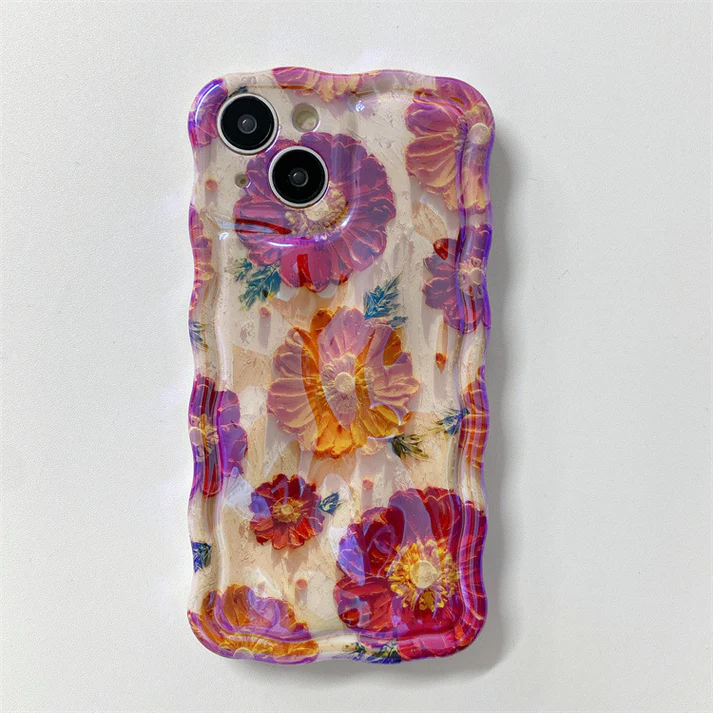 Wavy Flower iPhone Case