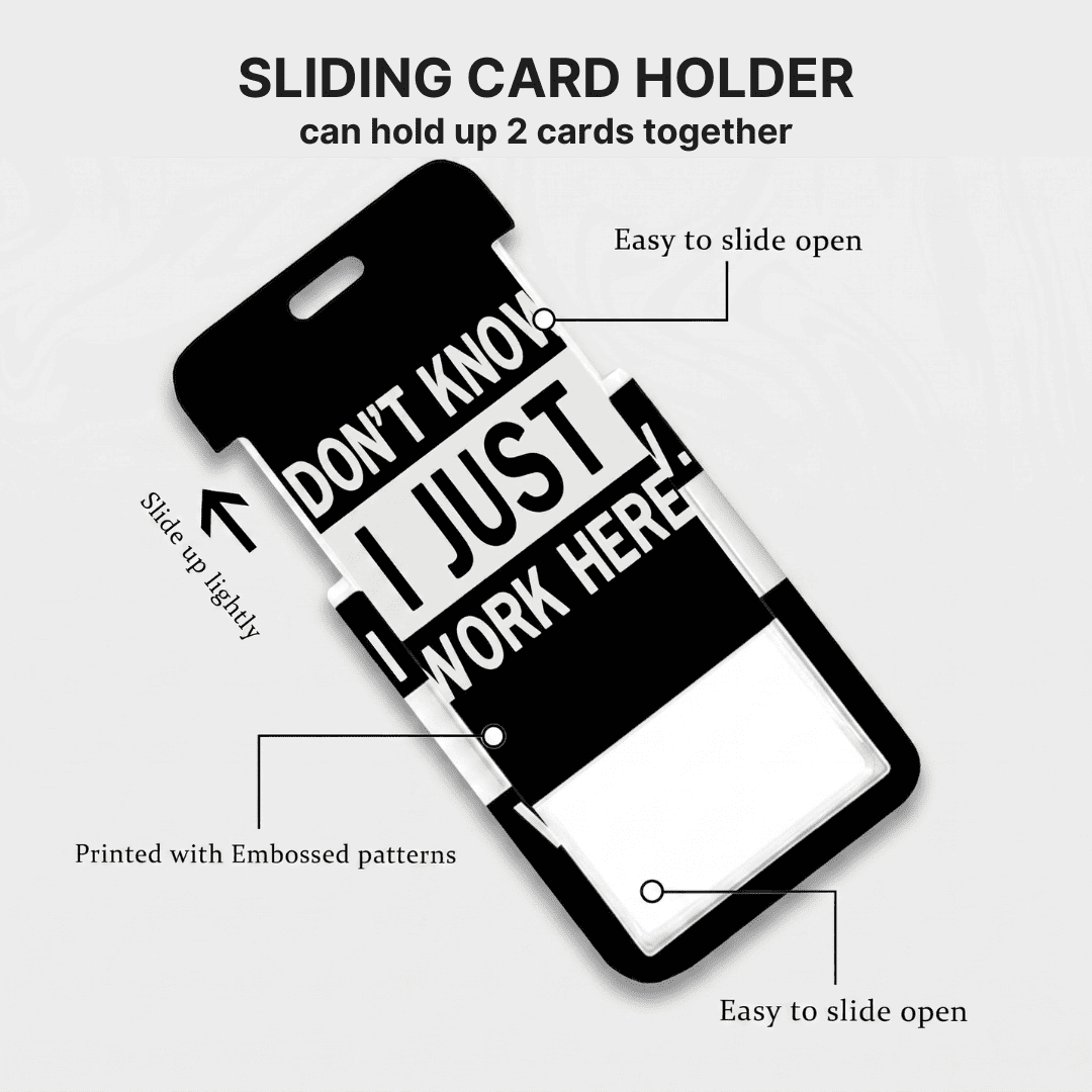 Novelty Retractable ID Card Badge Holder
