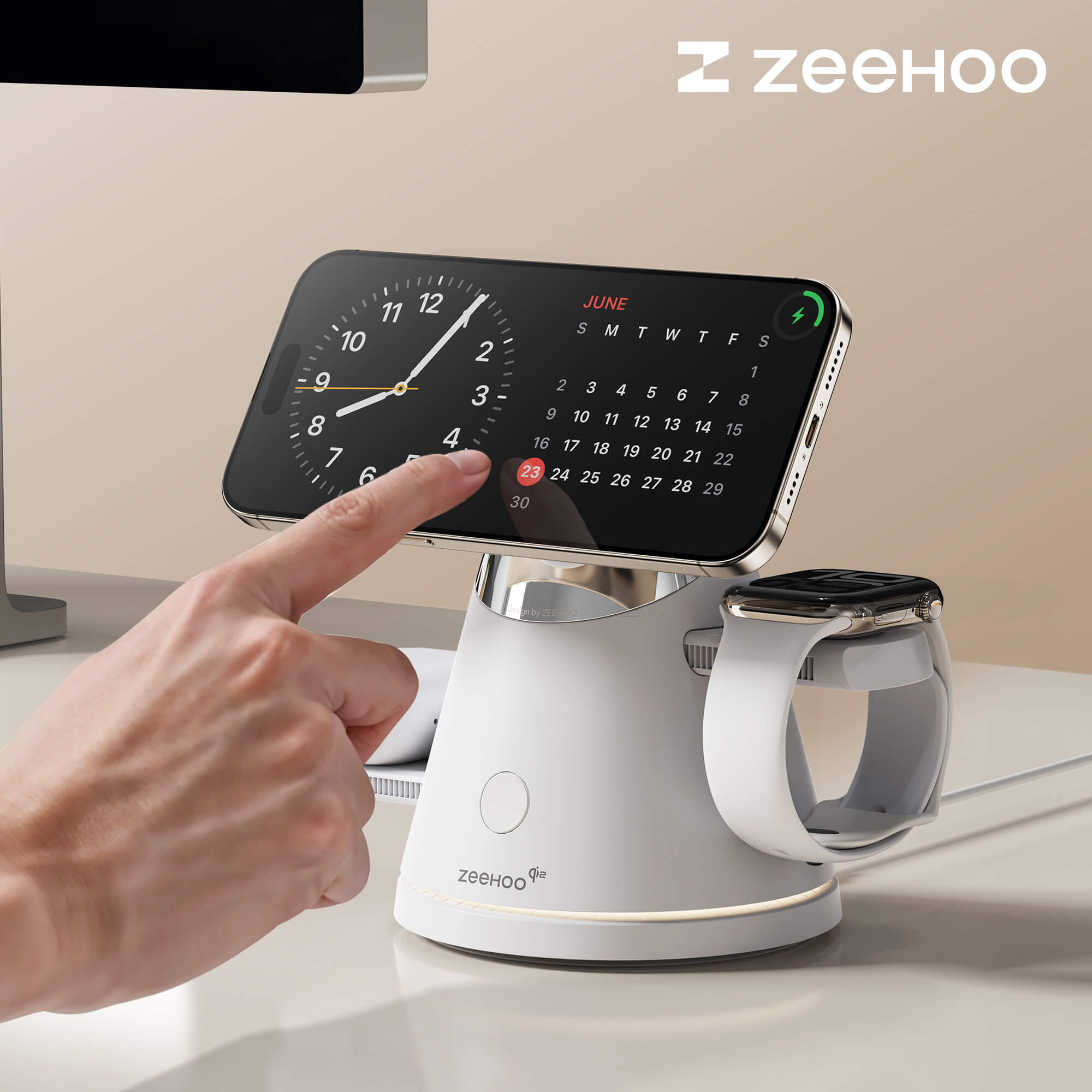 ZEEHOO LuminoCore 4-in-1 Wireless Charging Station
