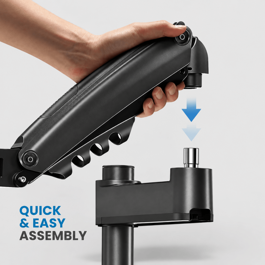 HUANUO Elevation Single Monitor Arm for 13 to 32 Inch Screens