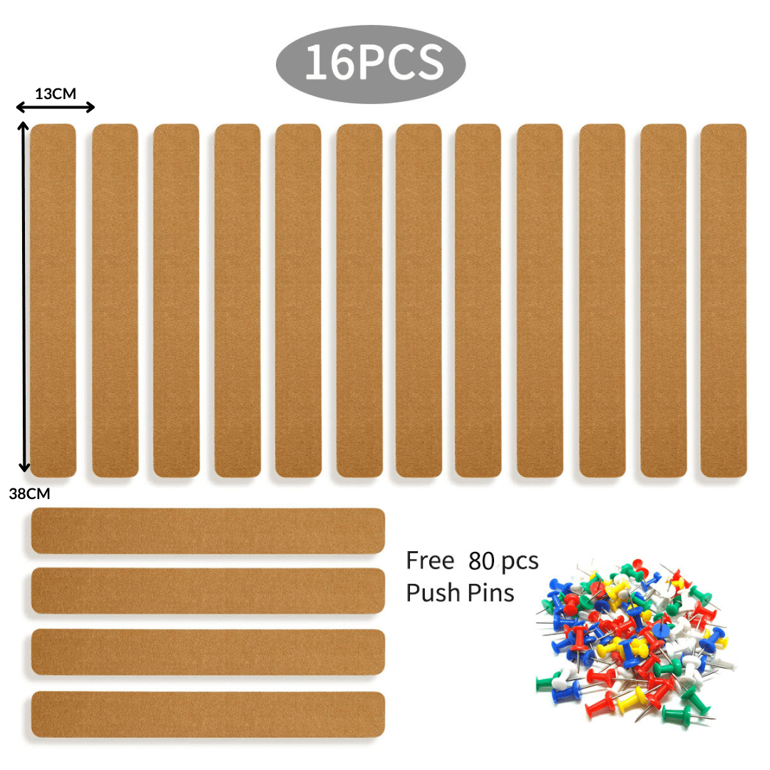 Self-Adhesive Long Cork Board Strips
