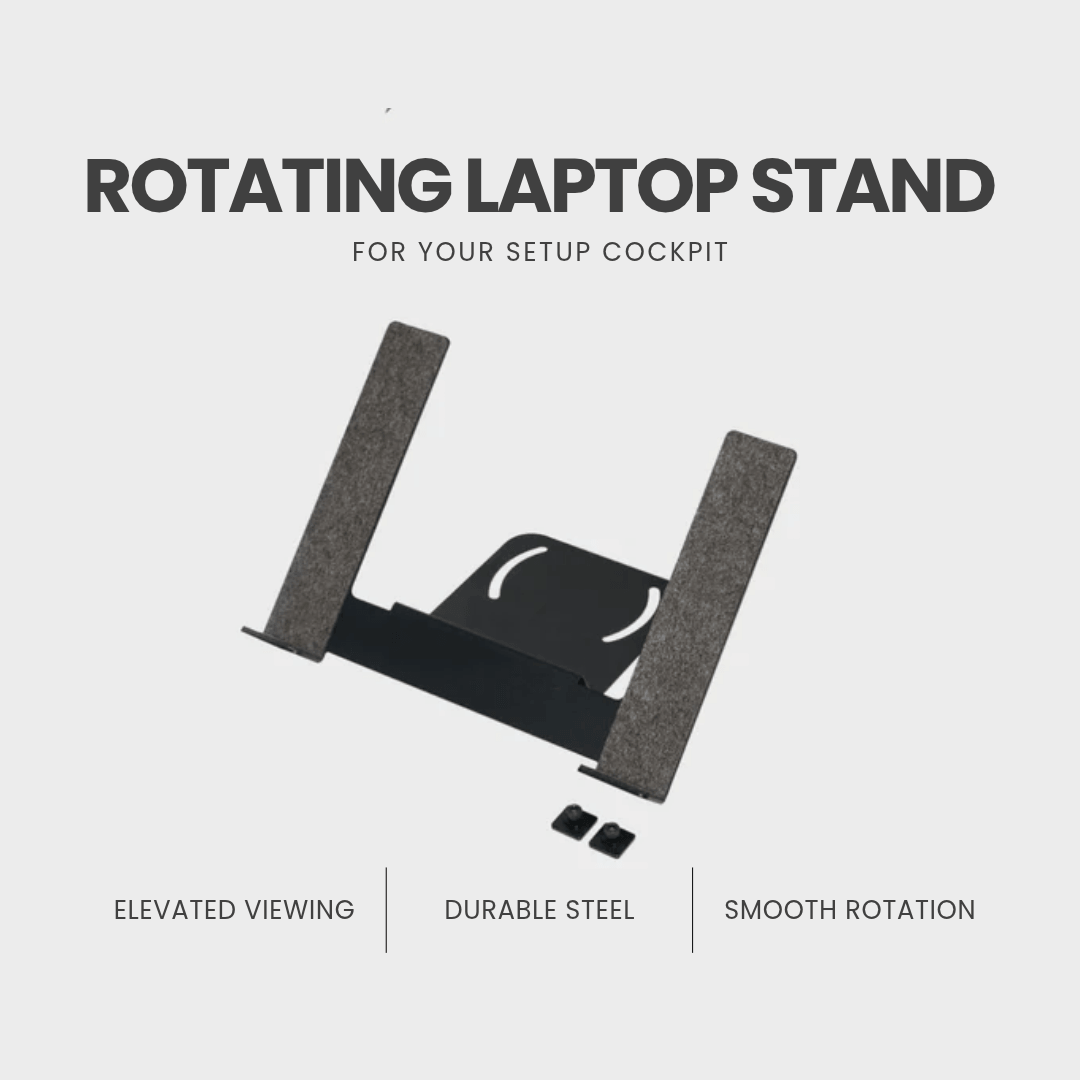 Rotating Laptop Stand For Setup Cockpit