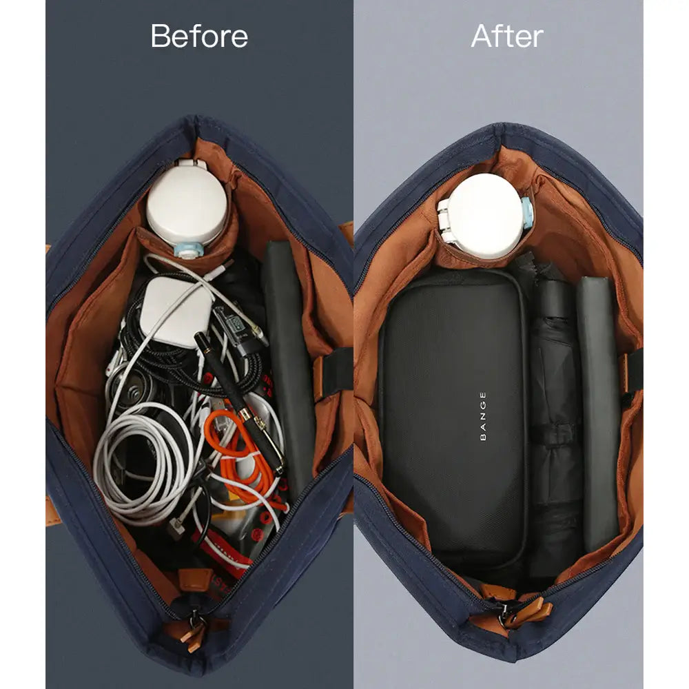 BANGE Tech Pouch Organizer Case - Blue