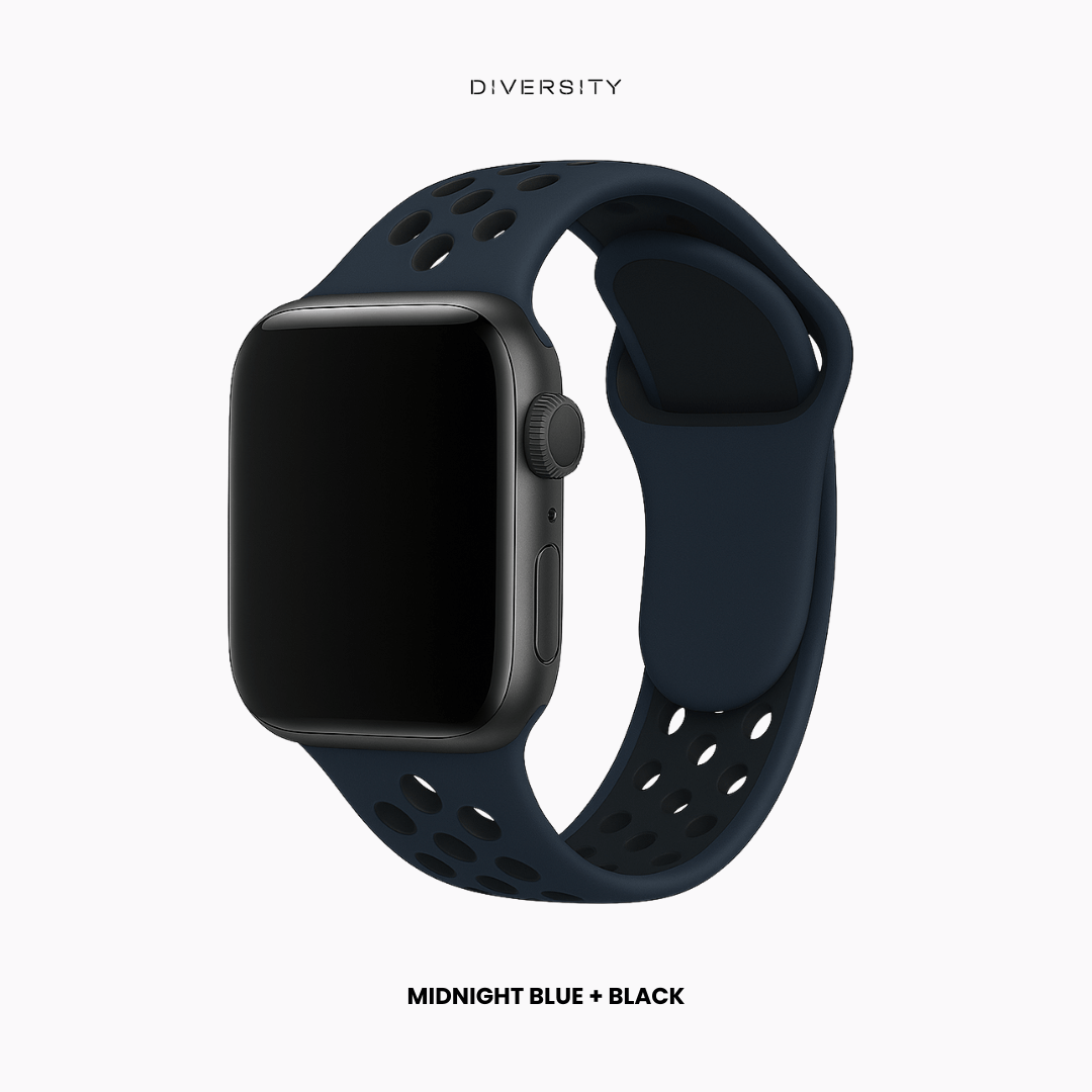 AirLoop Band For Apple Watch - Midnight Blue + Black