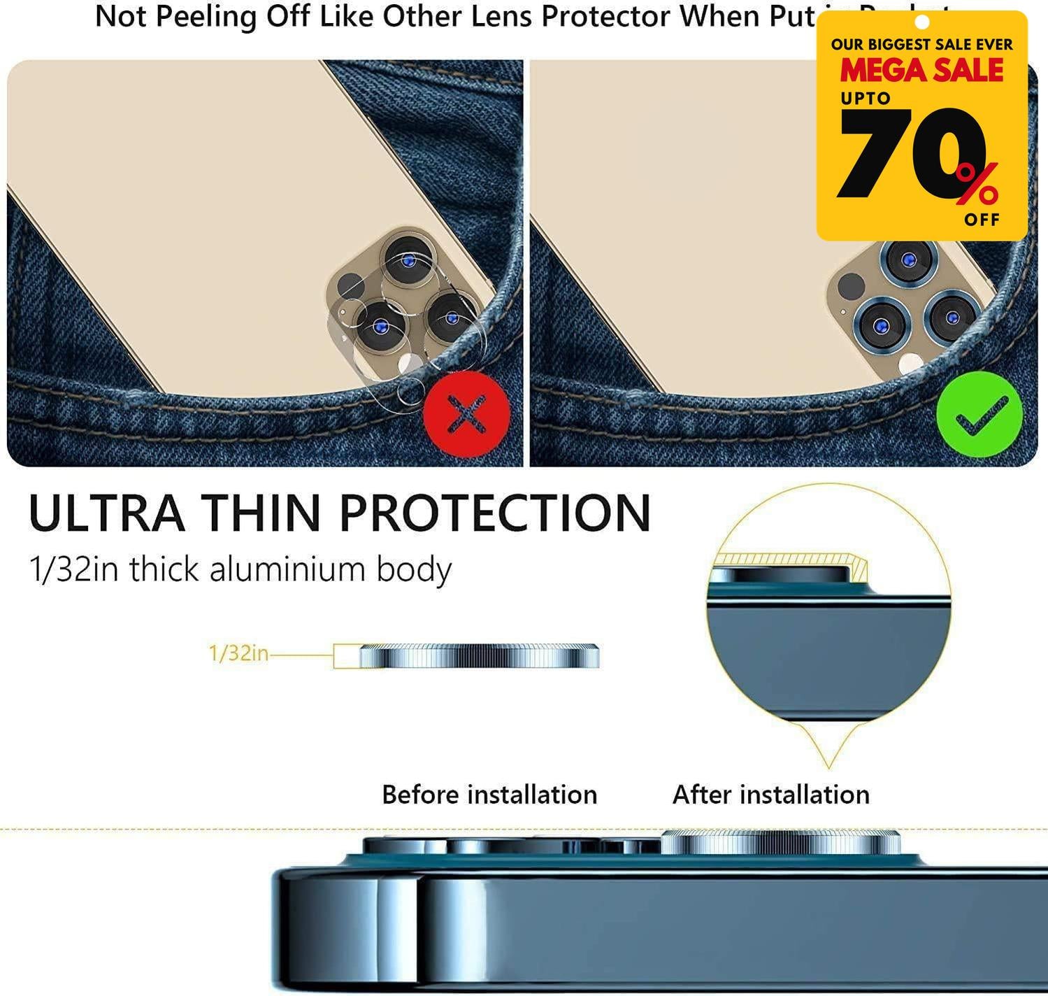 Camera Lens Protector for iPhone-DIVERSITY