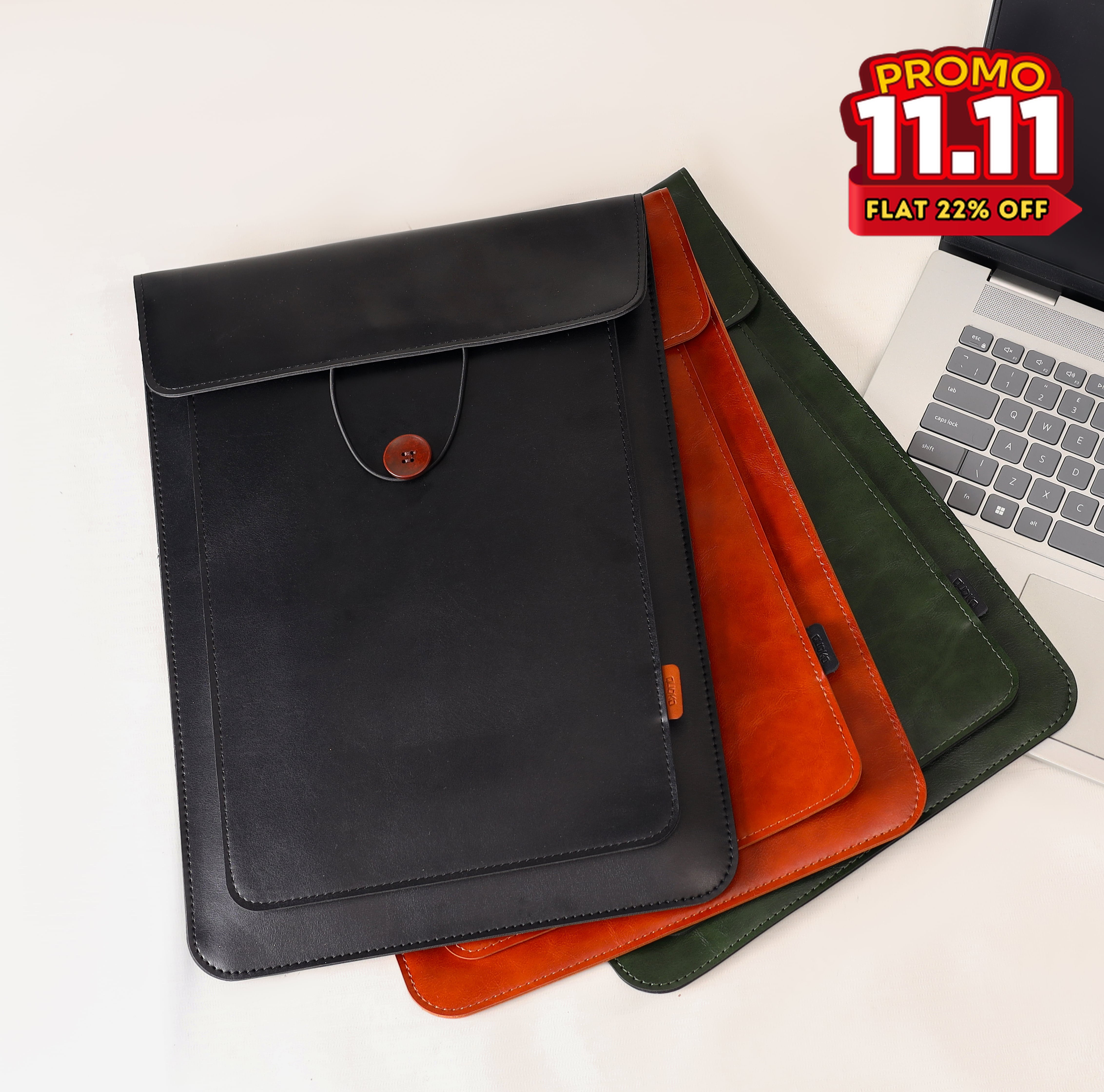 leather laptop sleeve